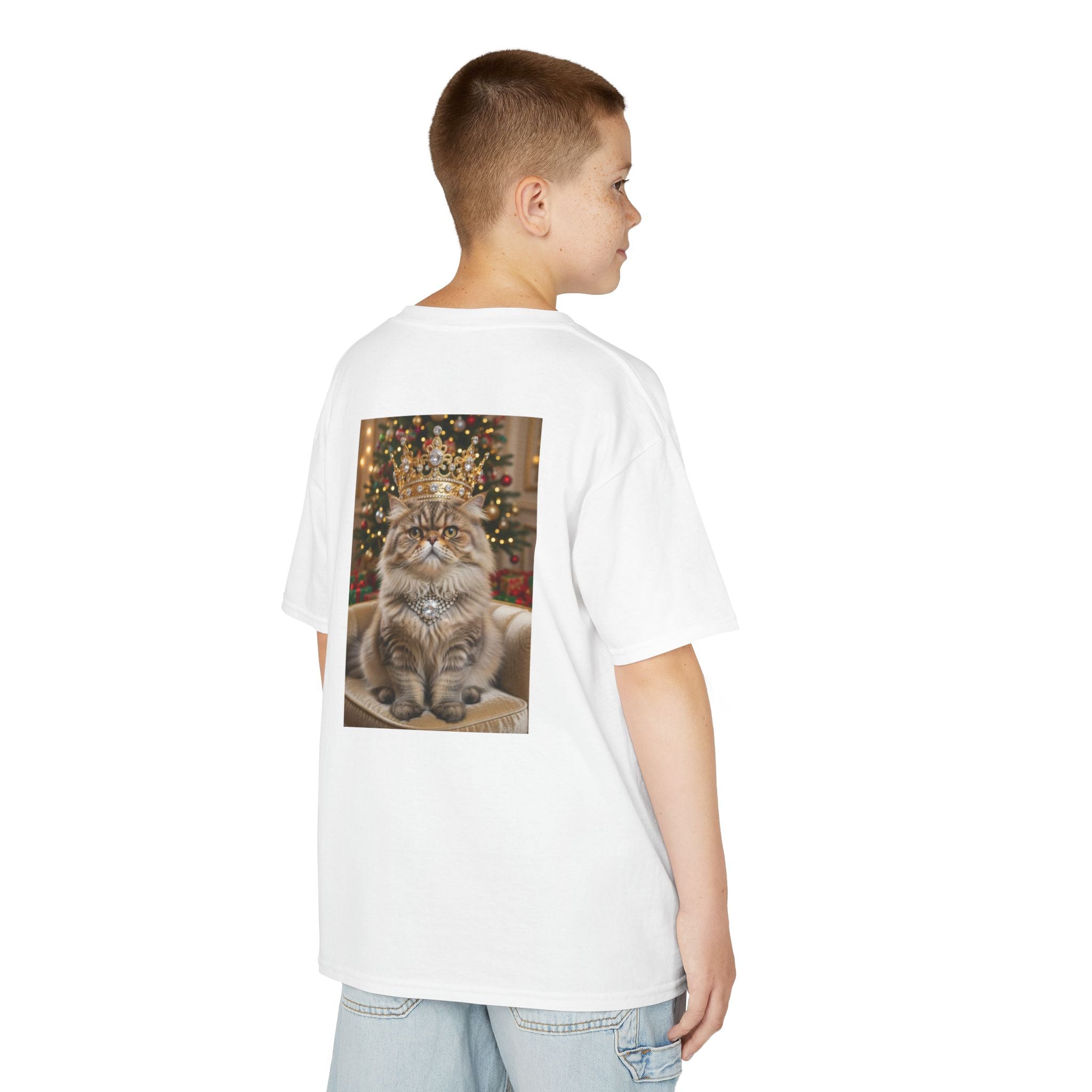 T-SHIRT KIDS -CATS HEROES- Festive Grumpy Cat Christmas Tee