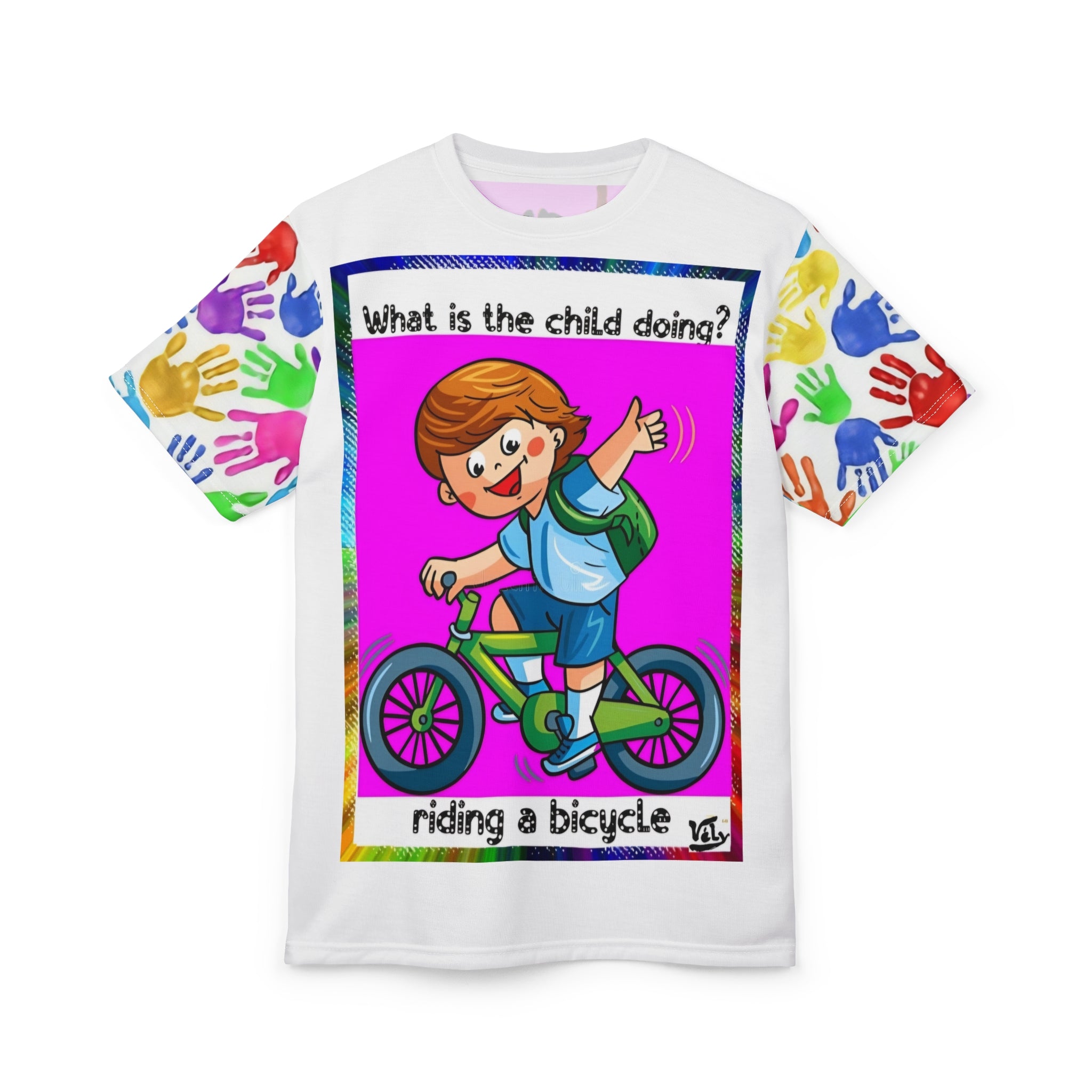 What Do Kids Do? Bright Graphic T-Shirt — Cheerful Kids Series