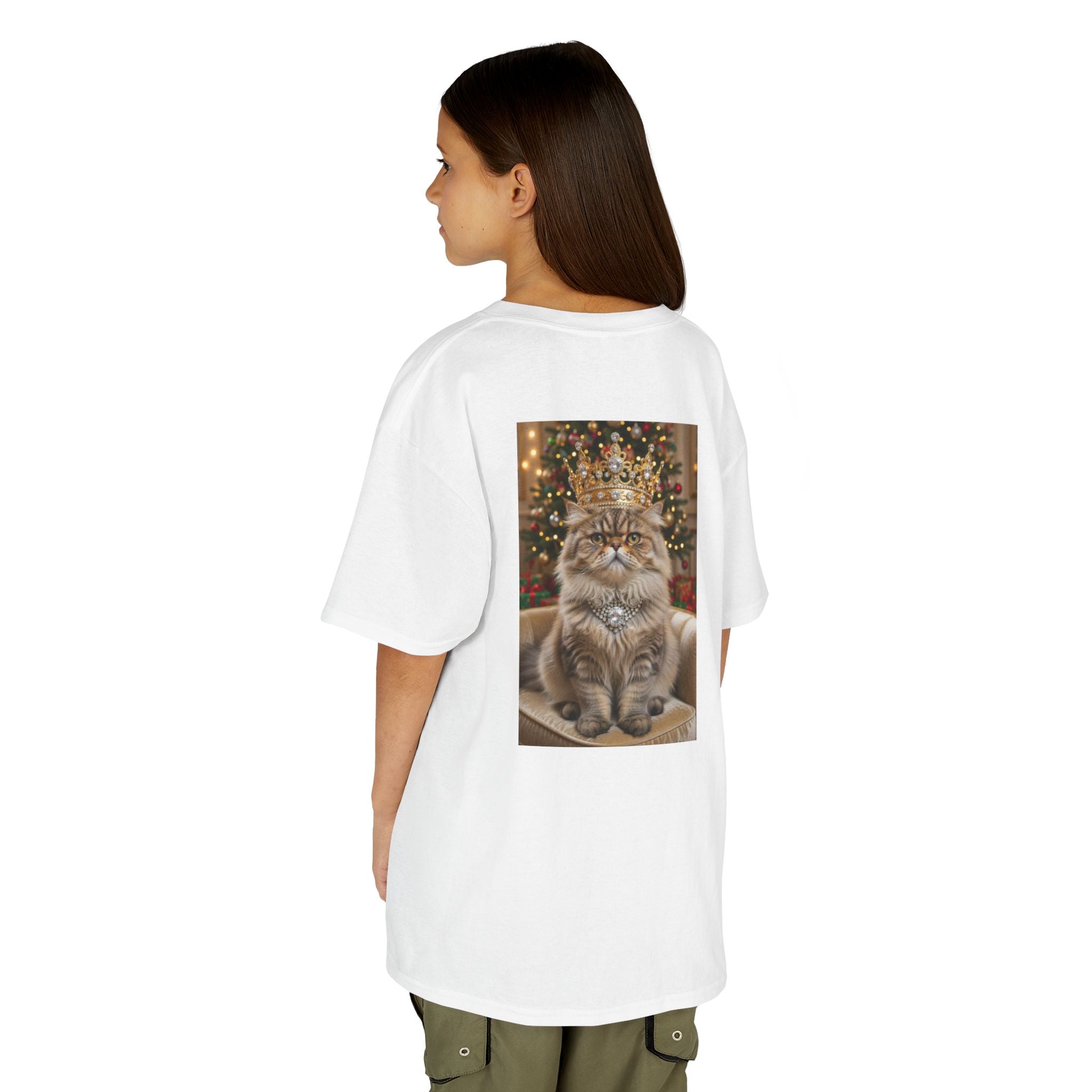 T-SHIRT KIDS -CATS HEROES- Festive Grumpy Cat Christmas Tee