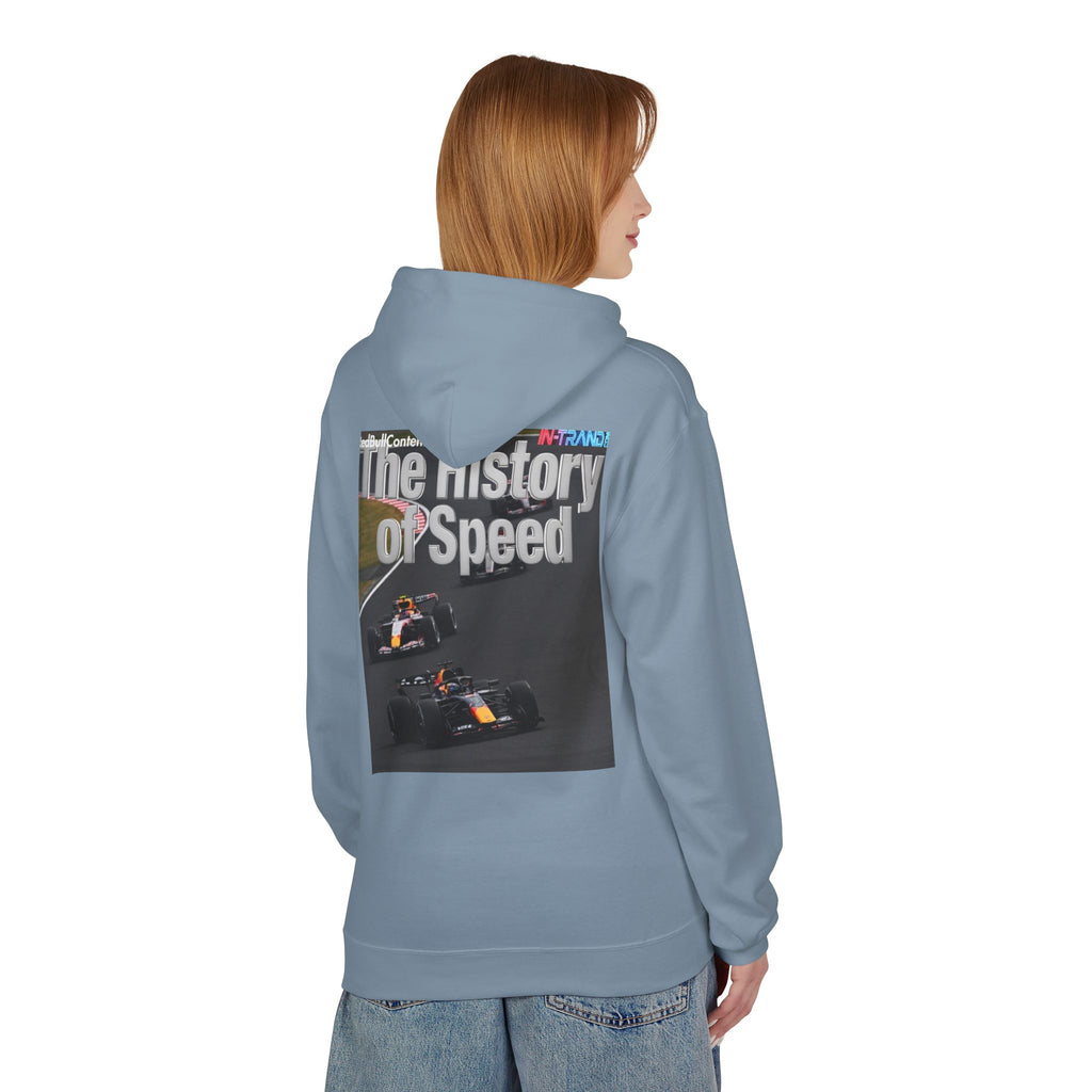 Racing Hoodie – “The History of Speed” Formula Car Graphic