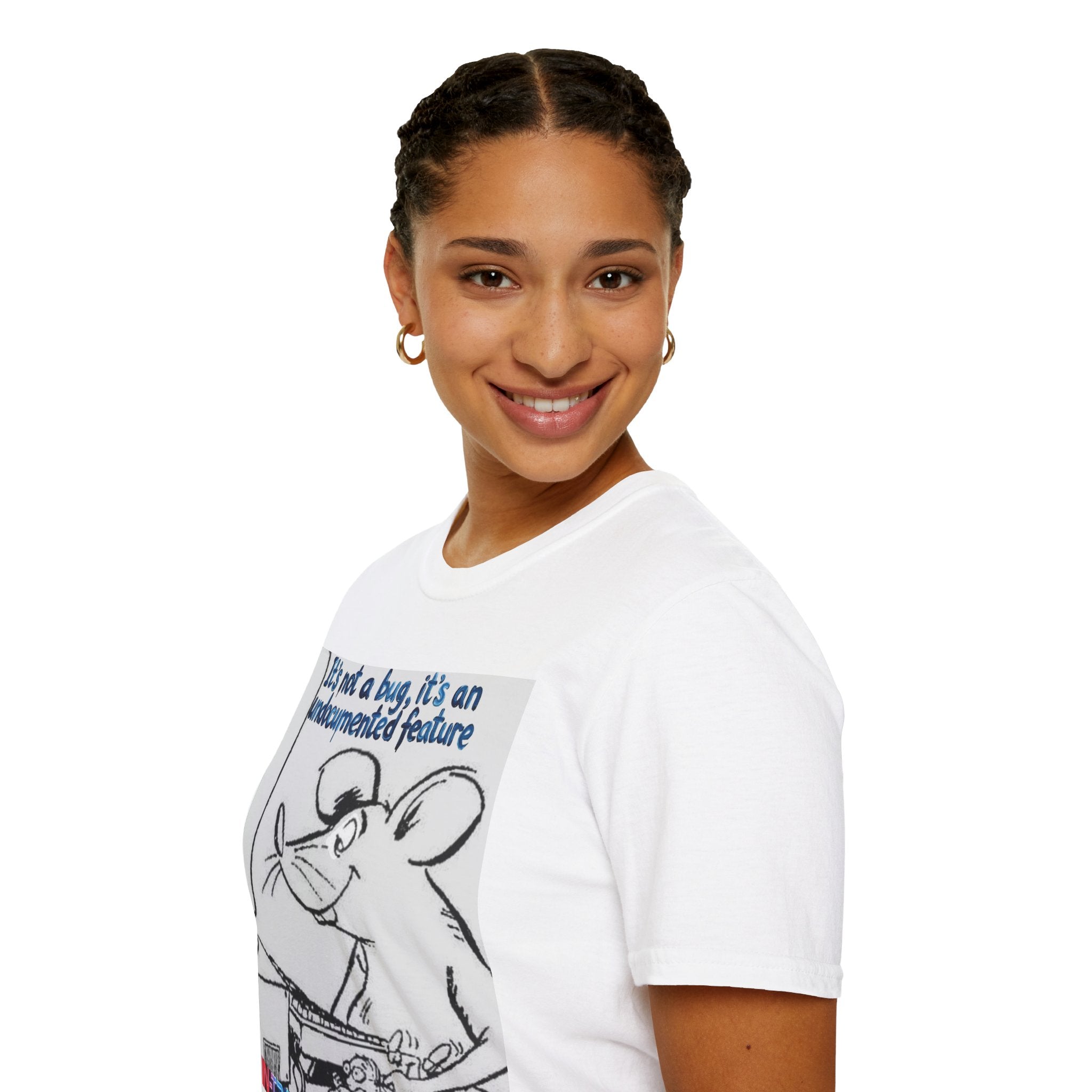 “It’s Not a Bug, It’s an Undocumented Feature” T-Shirt — Funny Programmer / Developer Tee
