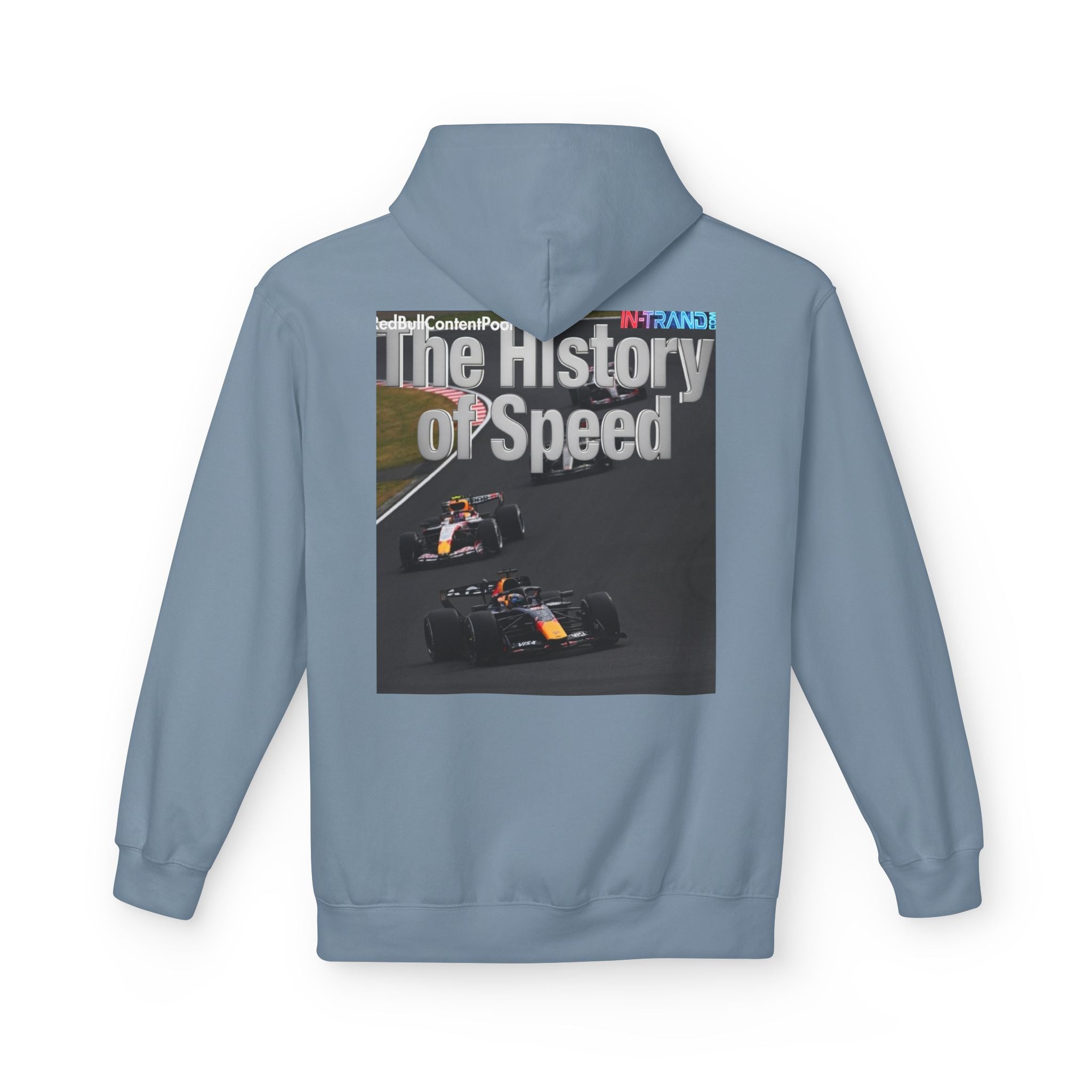 Racing Hoodie – “The History of Speed” Formula Car Graphic