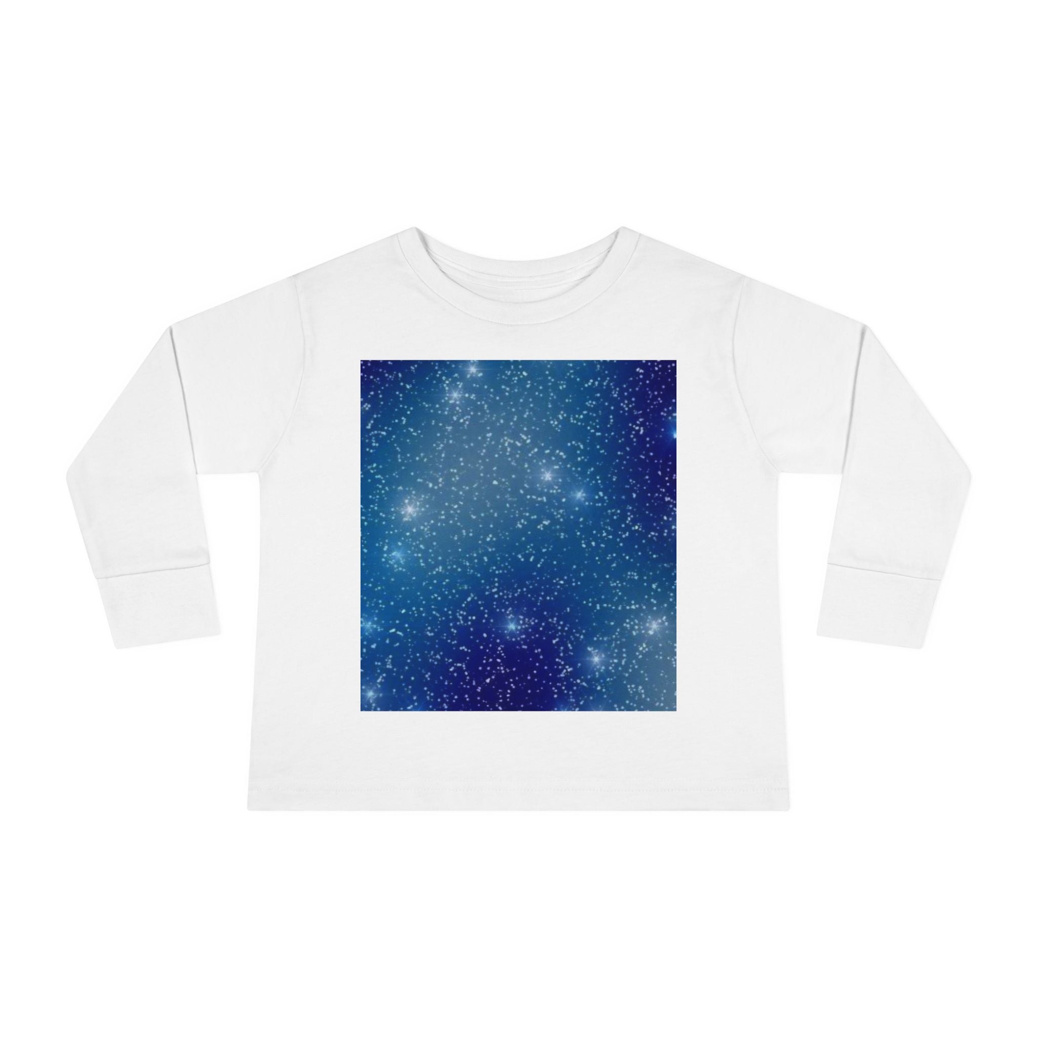 Toddler Long Sleeve Tee — Sparkling Galaxy Space Stars Print