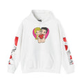 Hoodie — Cute Cartoon Couple Holding Heart Valentine Pullover