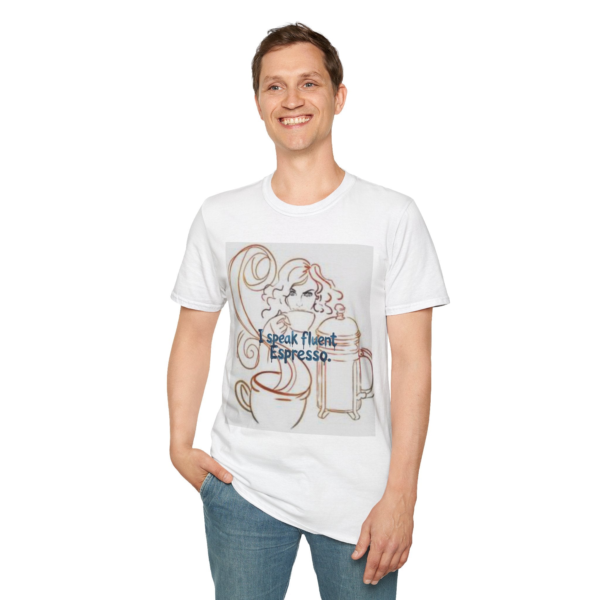 Espresso Lover T-Shirt — "I Speak Fluent Espresso" Coffee Tee