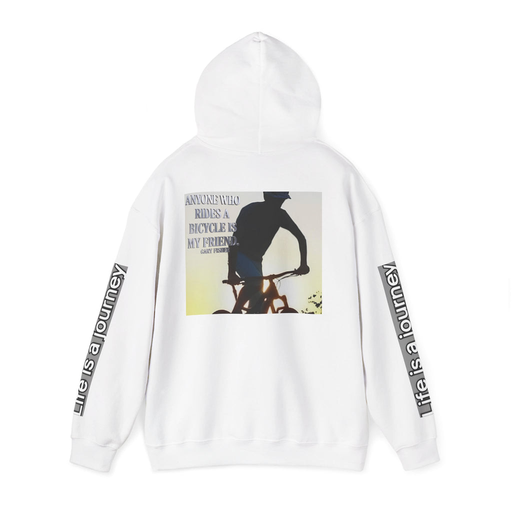 💎 Bicycle Friendship Hoodie — 'A Bicycle Ride With My Friend' Retro Cycling Pullover 💎