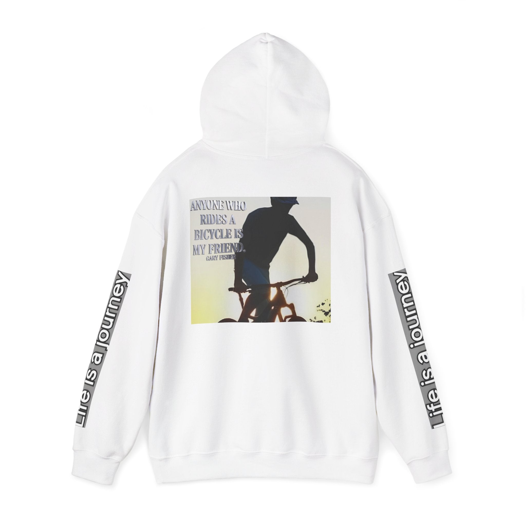 Bicycle Friendship Hoodie — "A Bicycle Ride...my Friend" Retro Cycling Pullover