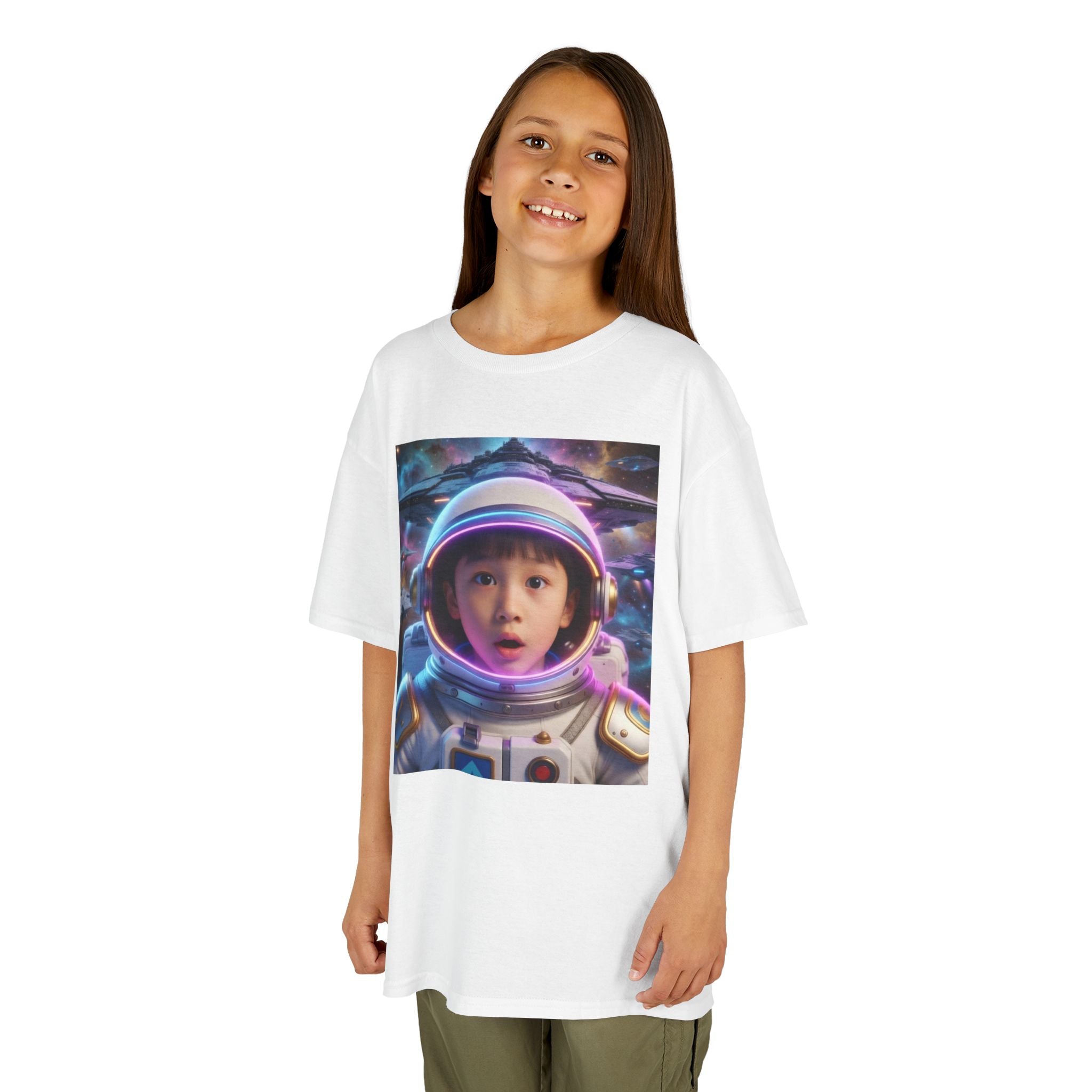 💎 Kids Astronaut T-Shirt — Cute Space Helmet Portrait Tee for Boys & Girls 💎