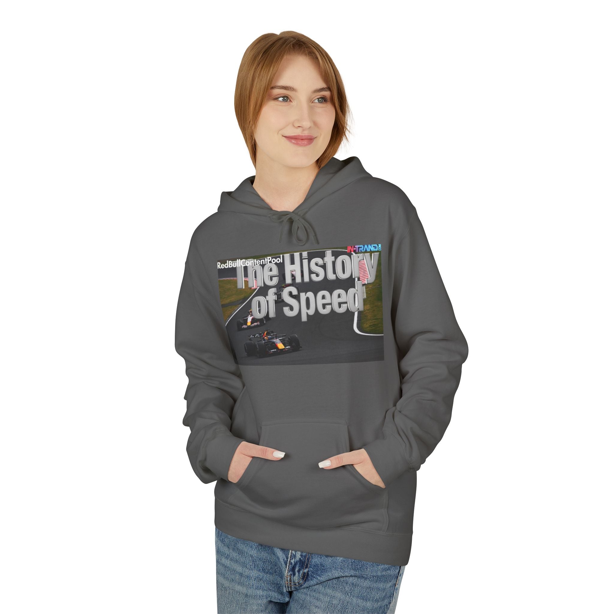 Racing Hoodie – “The History of Speed” Formula Car Graphic