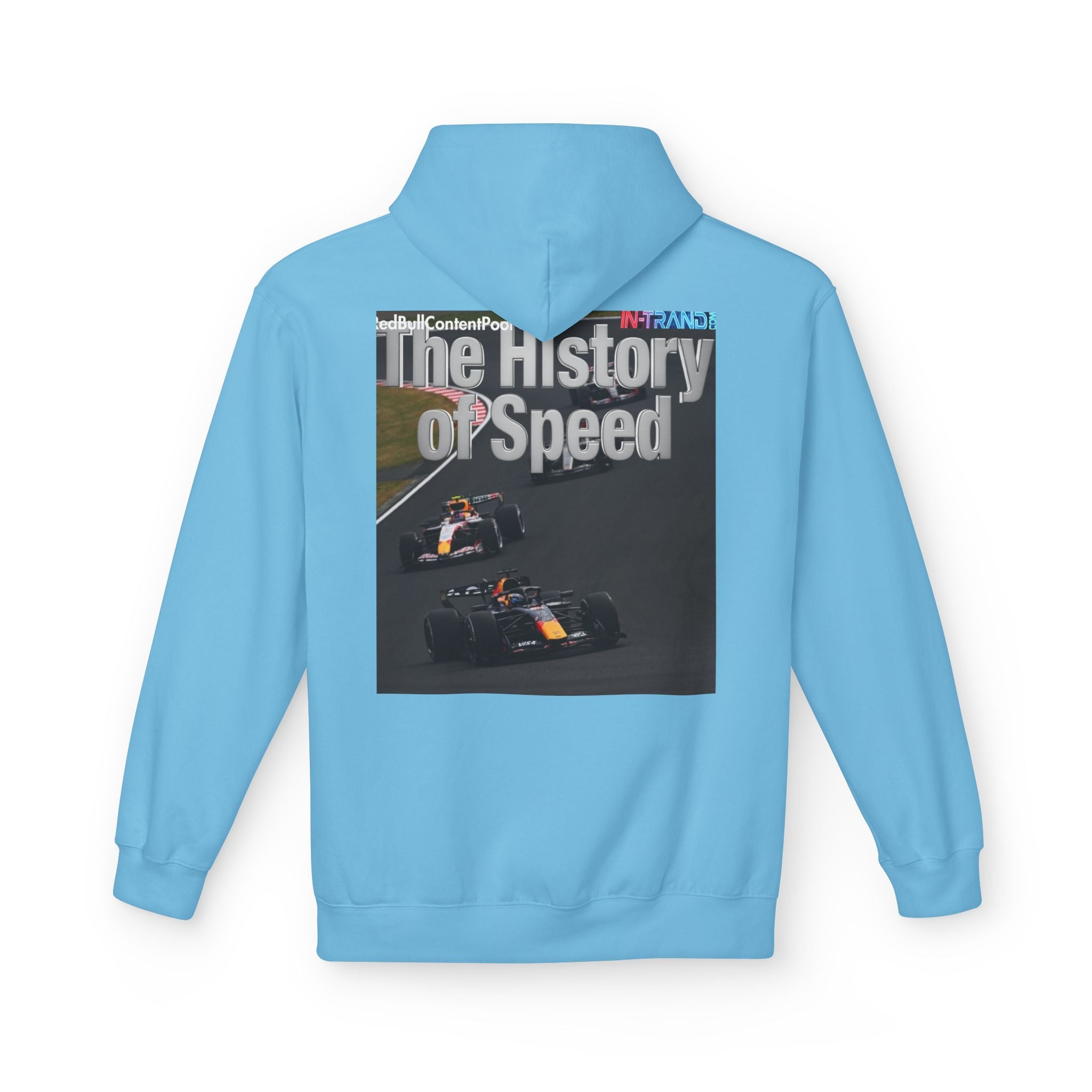 Racing Hoodie – “The History of Speed” Formula Car Graphic