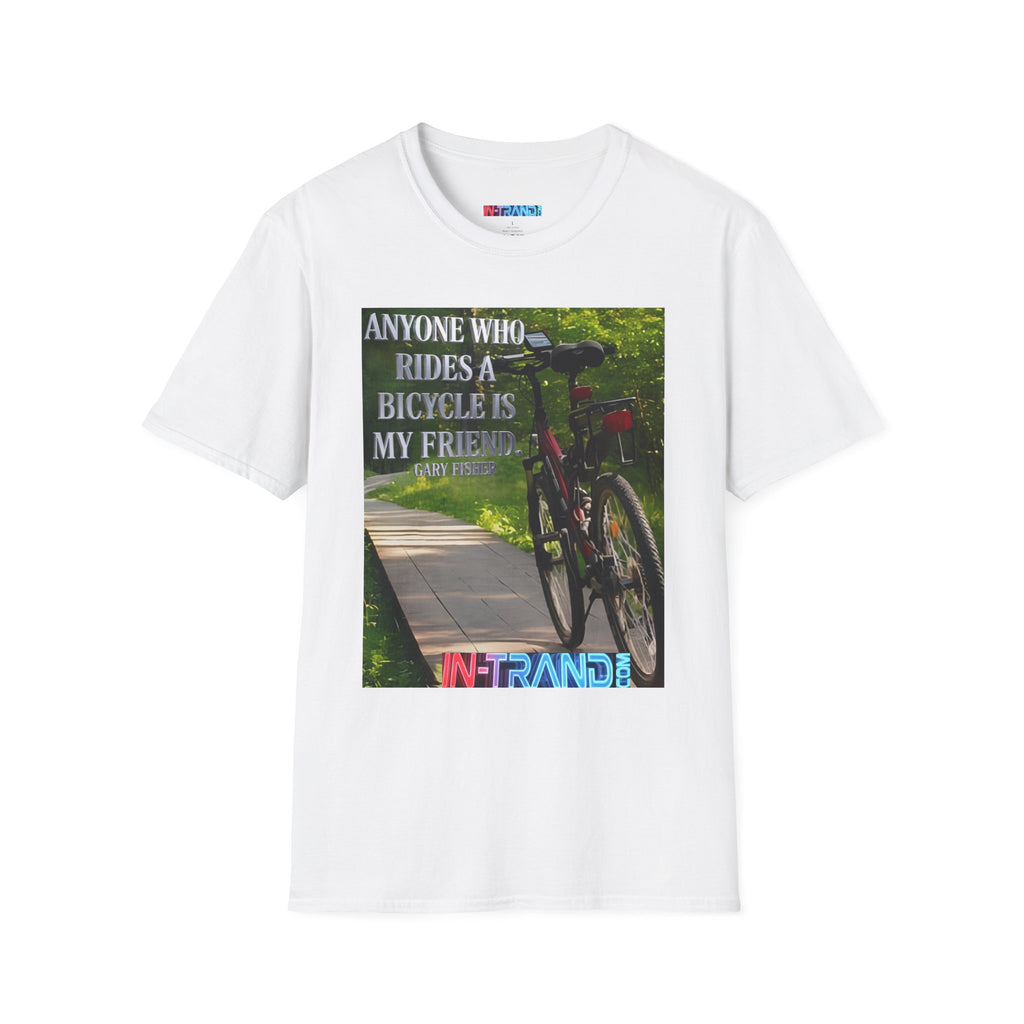 💎 Bicycle Friend T-Shirt — 'Anyone Who Rides a Bicycle Is My Friend' Graphic Tee 💎