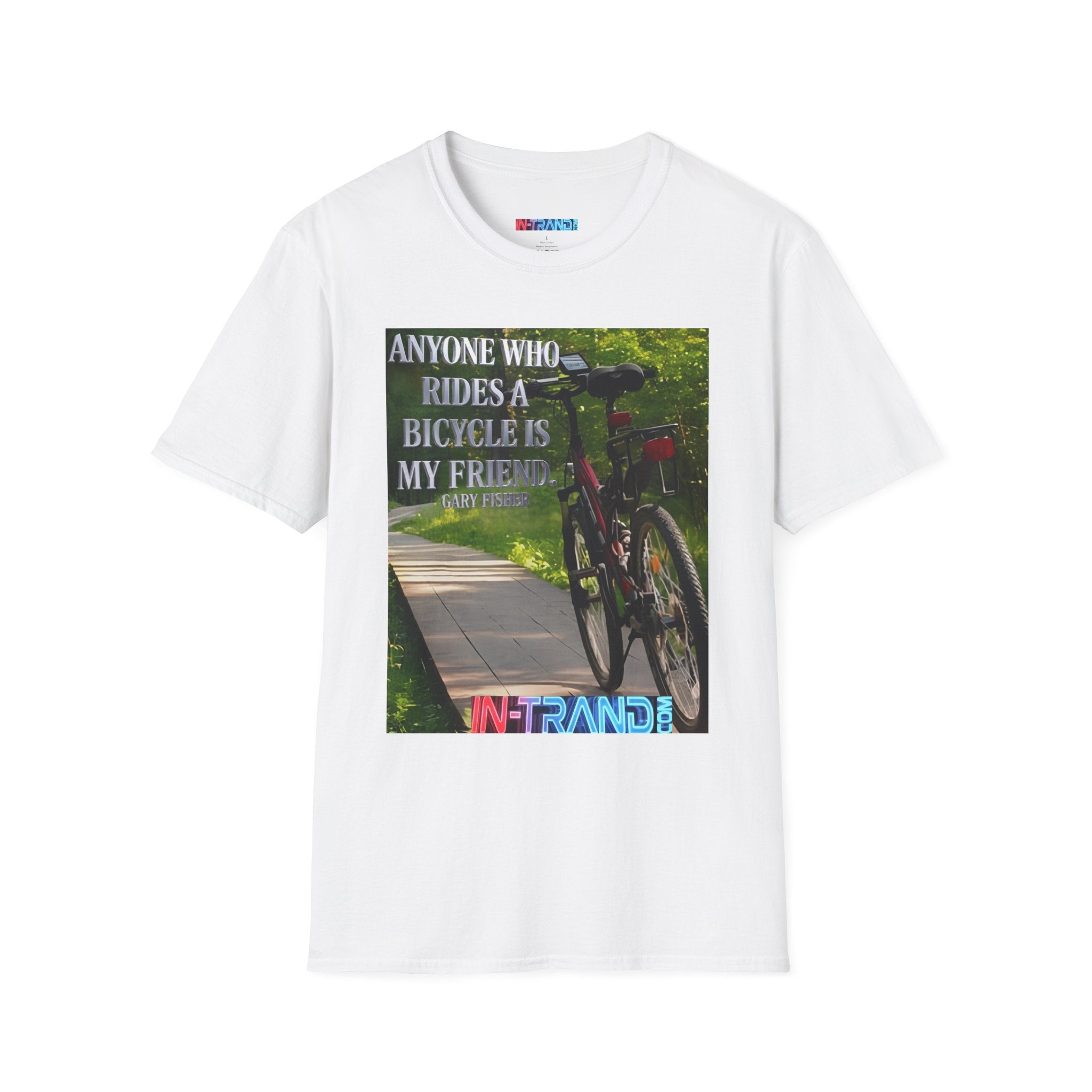 Bicycle Friend T-Shirt — "Anyone Who Rides a Bicycle Is My Friend" Graphic Tee
