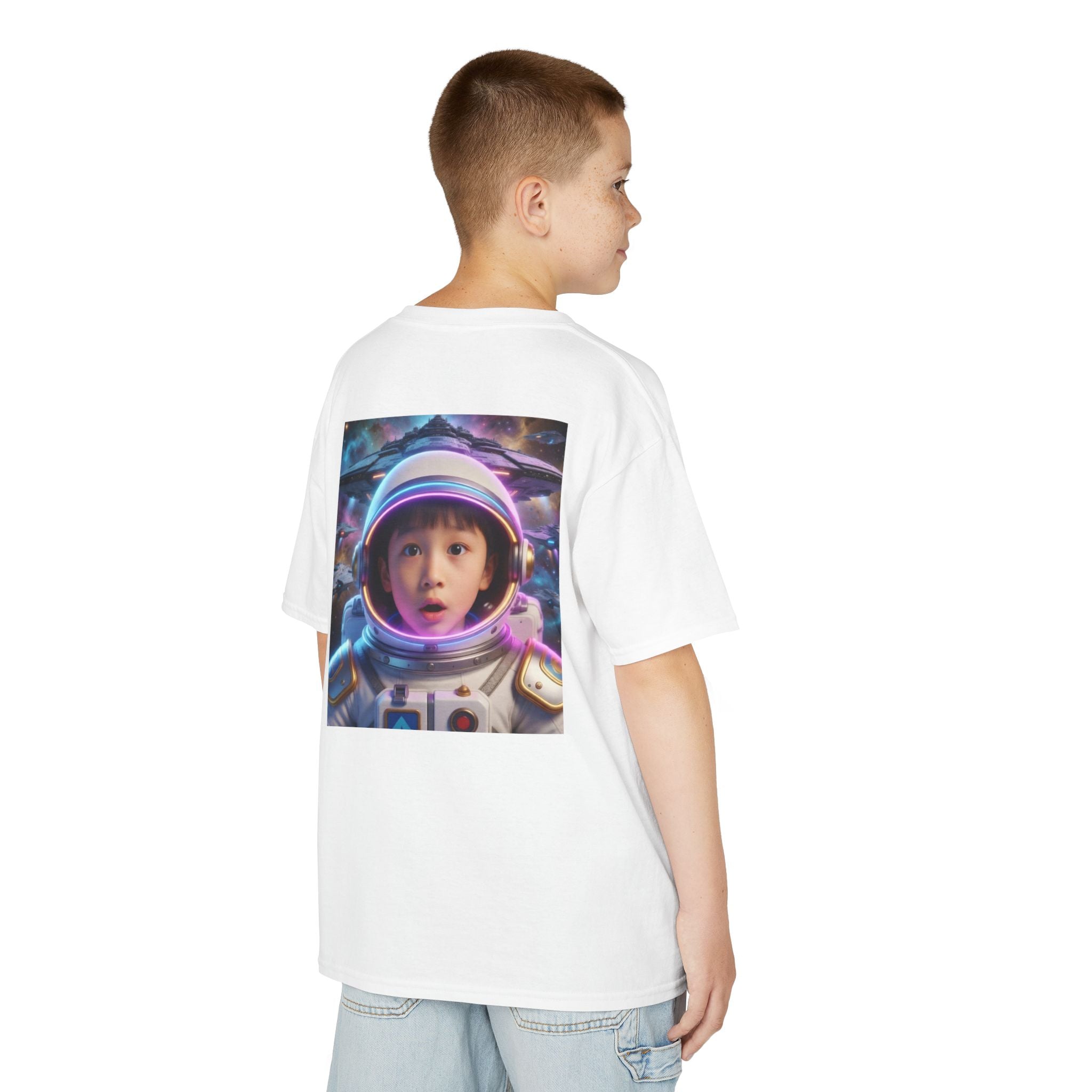 💎 Kids Astronaut T-Shirt — Cute Space Helmet Portrait Tee for Boys & Girls 💎
