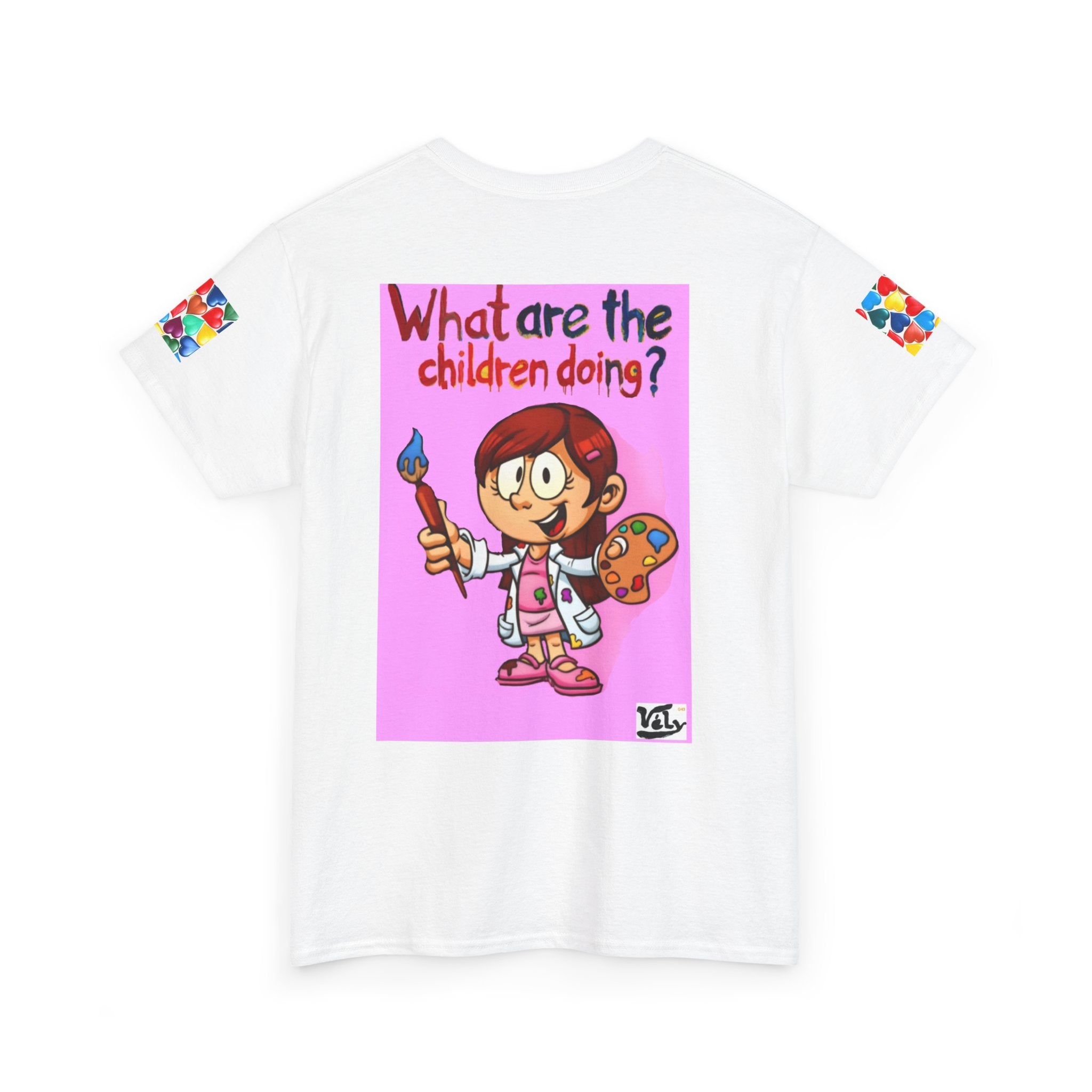 What Are the Children Doing? Tee — Cute Kids’ Illustration Graphic T-Shirt