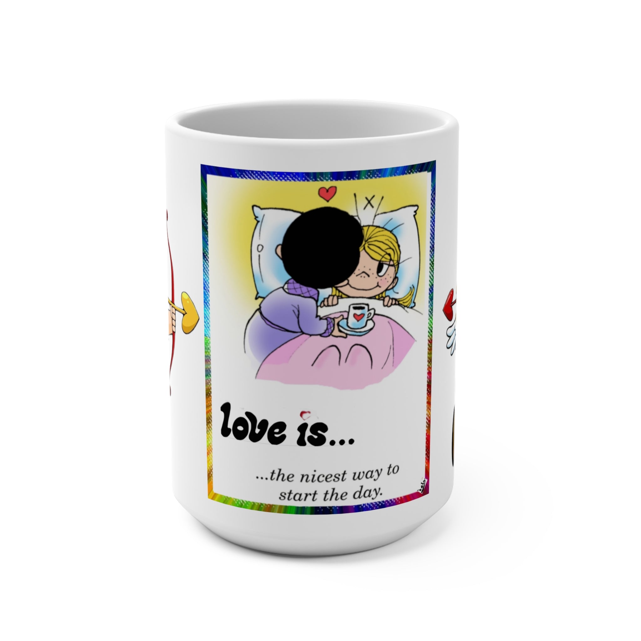 LOVE IS 15oz Mug — Romantic Gift for Lovers, Friends & Colleagues