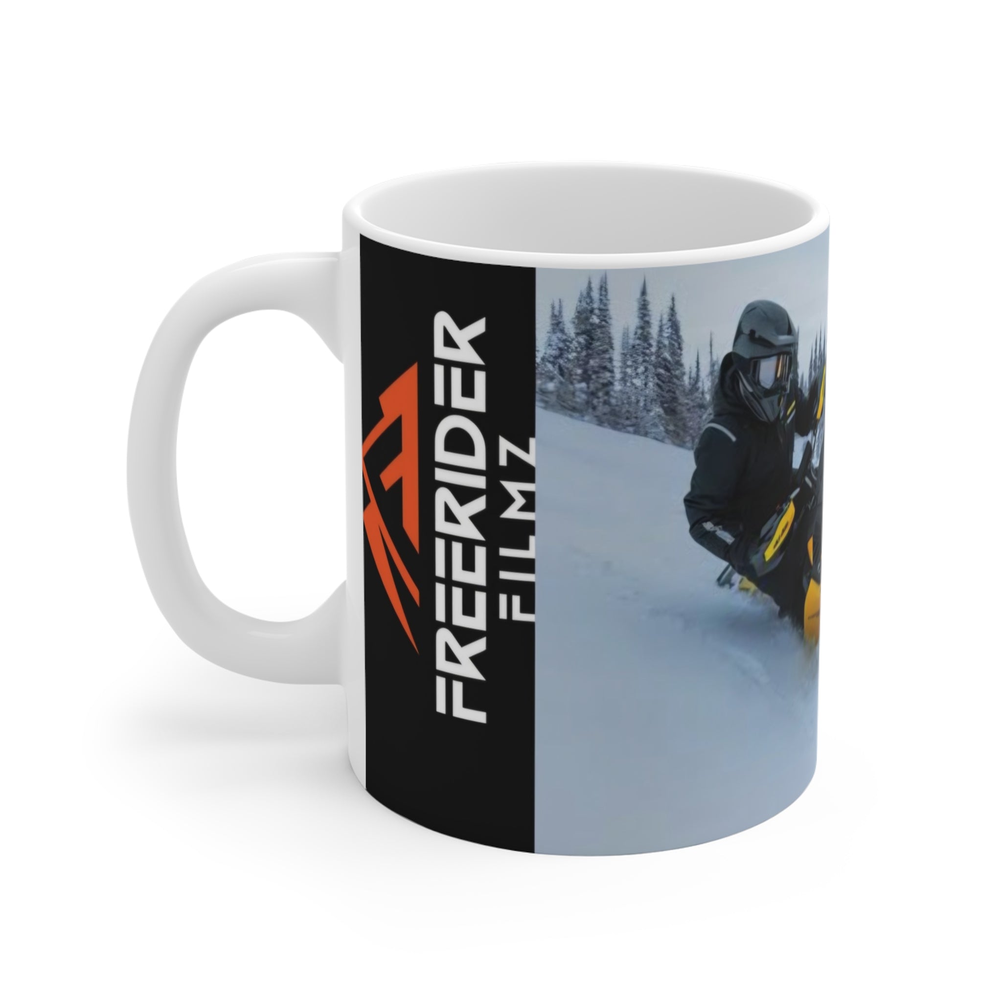 Snowmobile Mug — Freeride Filmz Winter Snowmobiling Coffee Cup