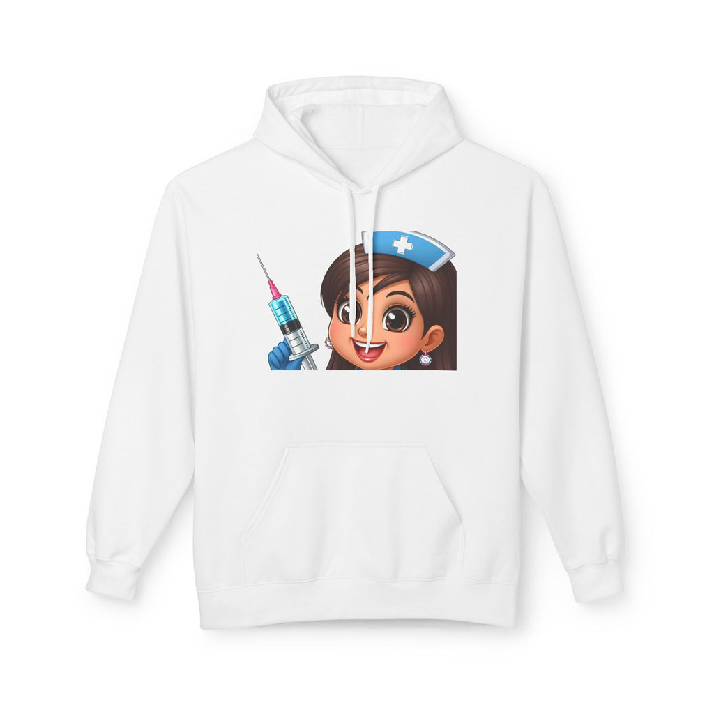 Nurse Emoji Hoodie — Cute Nurse with Syringe Graphic