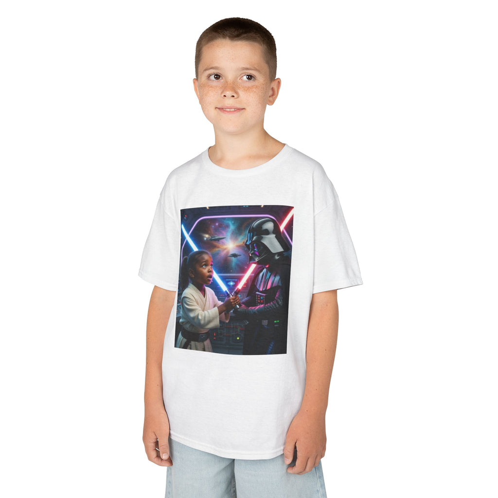 💎 Kids Star Wars Lightsaber Tee — Child Jedi Graphic T-Shirt 💎