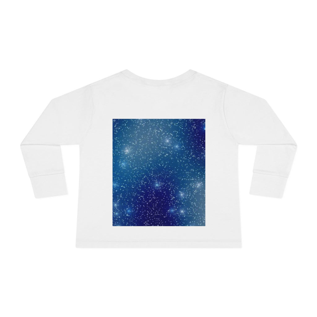 Toddler Long Sleeve Tee — Sparkling Galaxy Space Stars Print