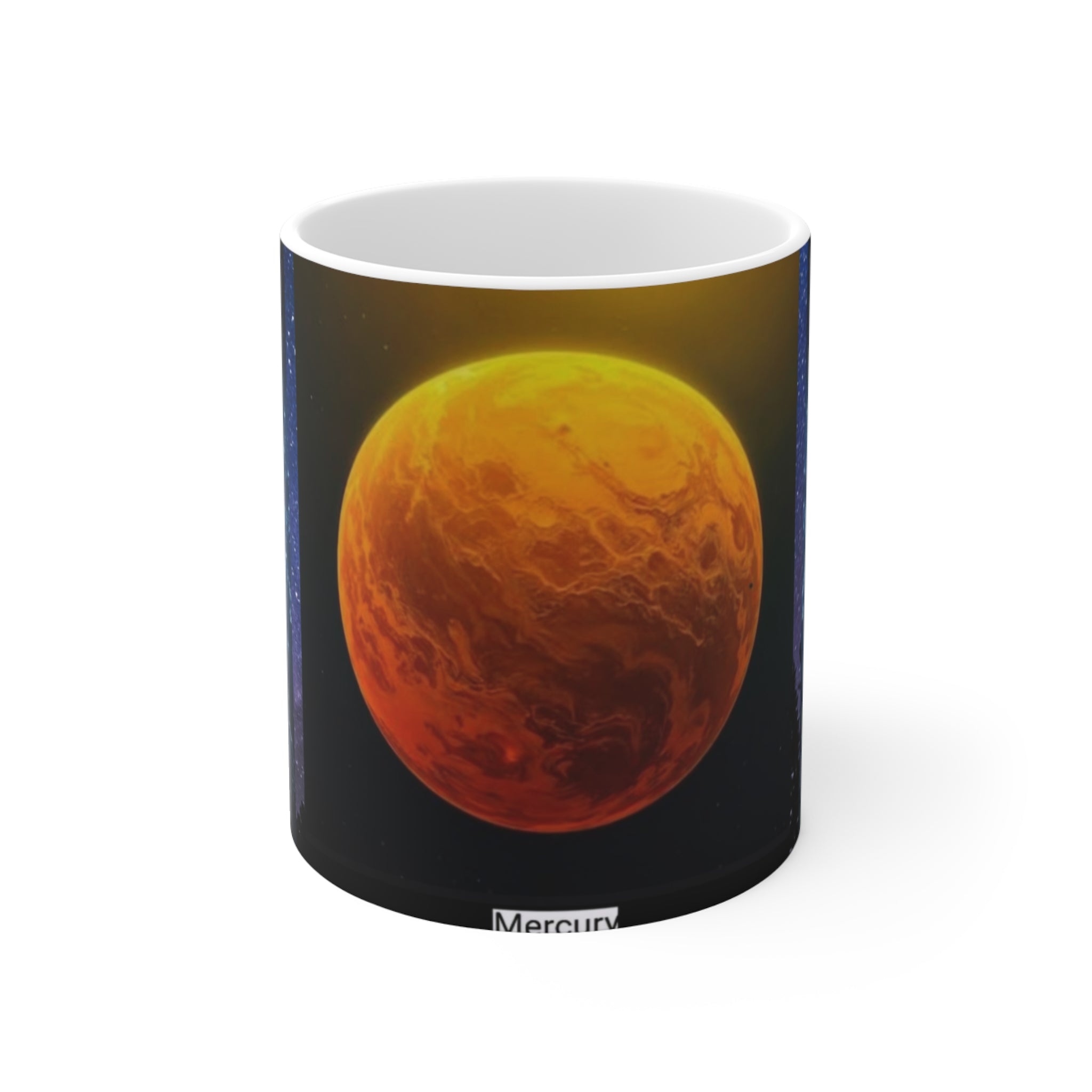 MUG MY GALAXY NASA Planet Mug — Mercury & Earth Space Coffee Cup (11oz)