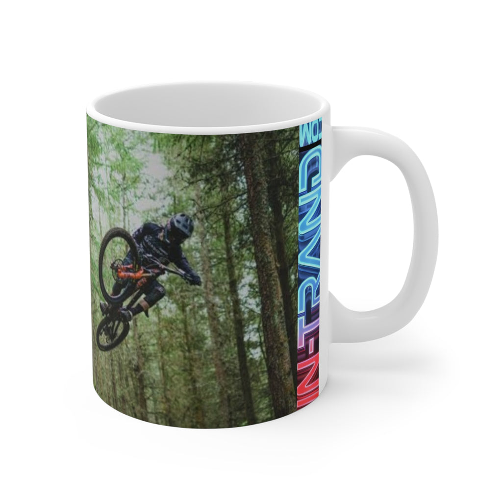 💎 Mountain Biking Quote Mug — 'Anyone Who Rides a Bicycle Is My Friend' Coffee Cup 💎
