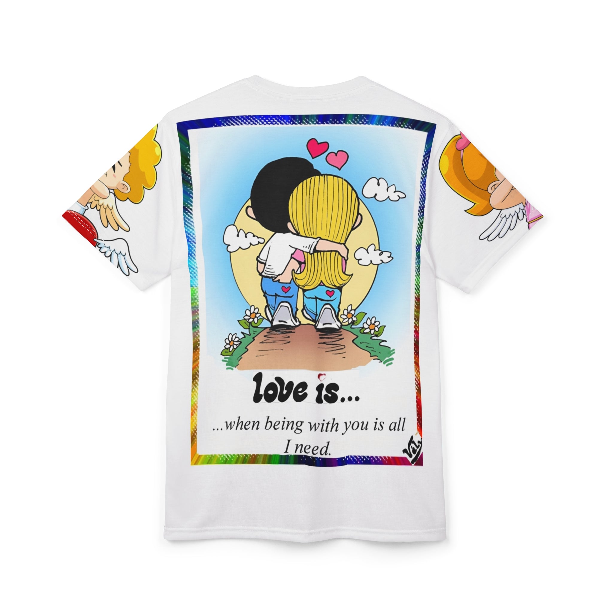 Love Is... Couple Illustration Tee — "Love is... the nicest way to start the day."