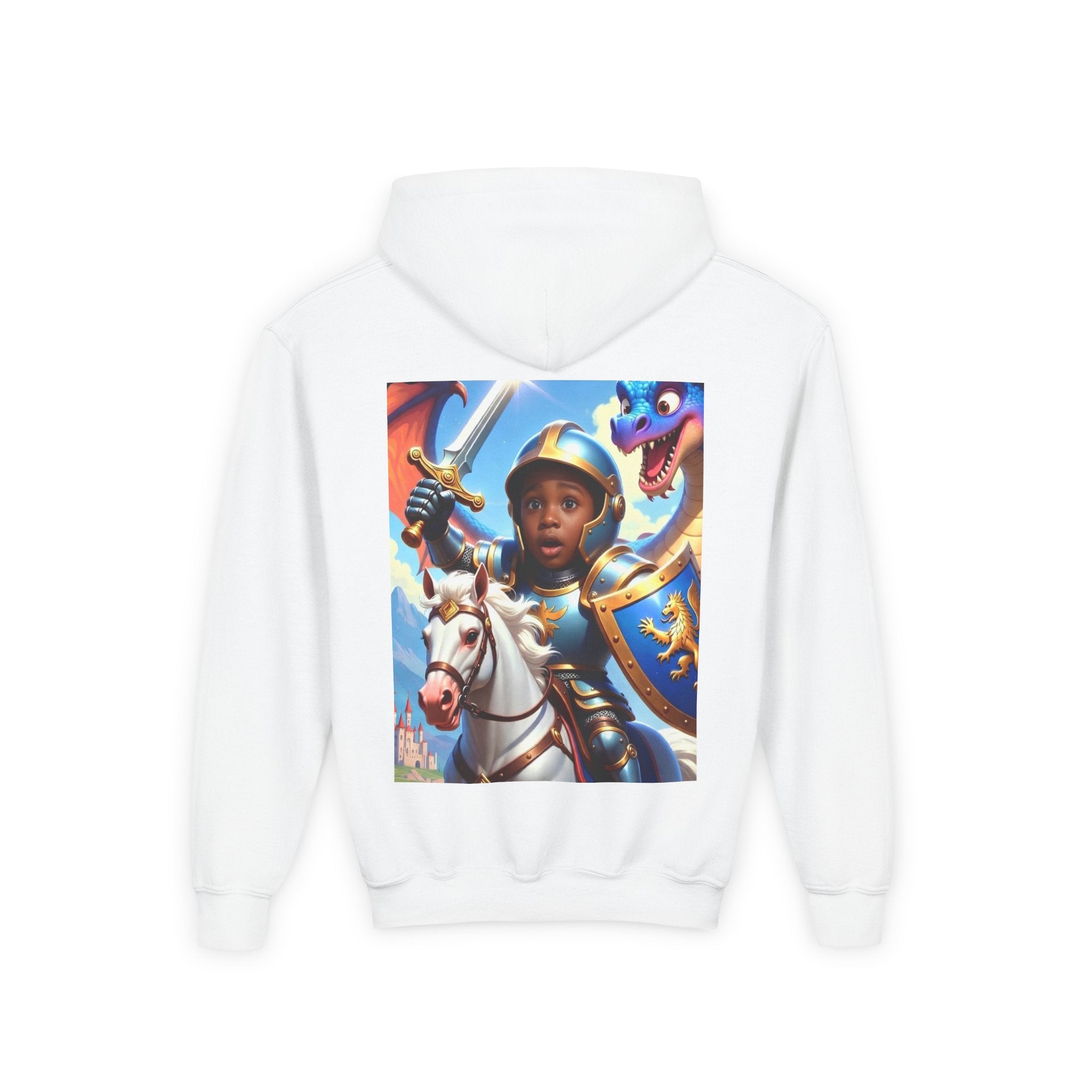 Youth Knight Hoodie – Brave Little Knight Graphic Sweatshirt for Kids