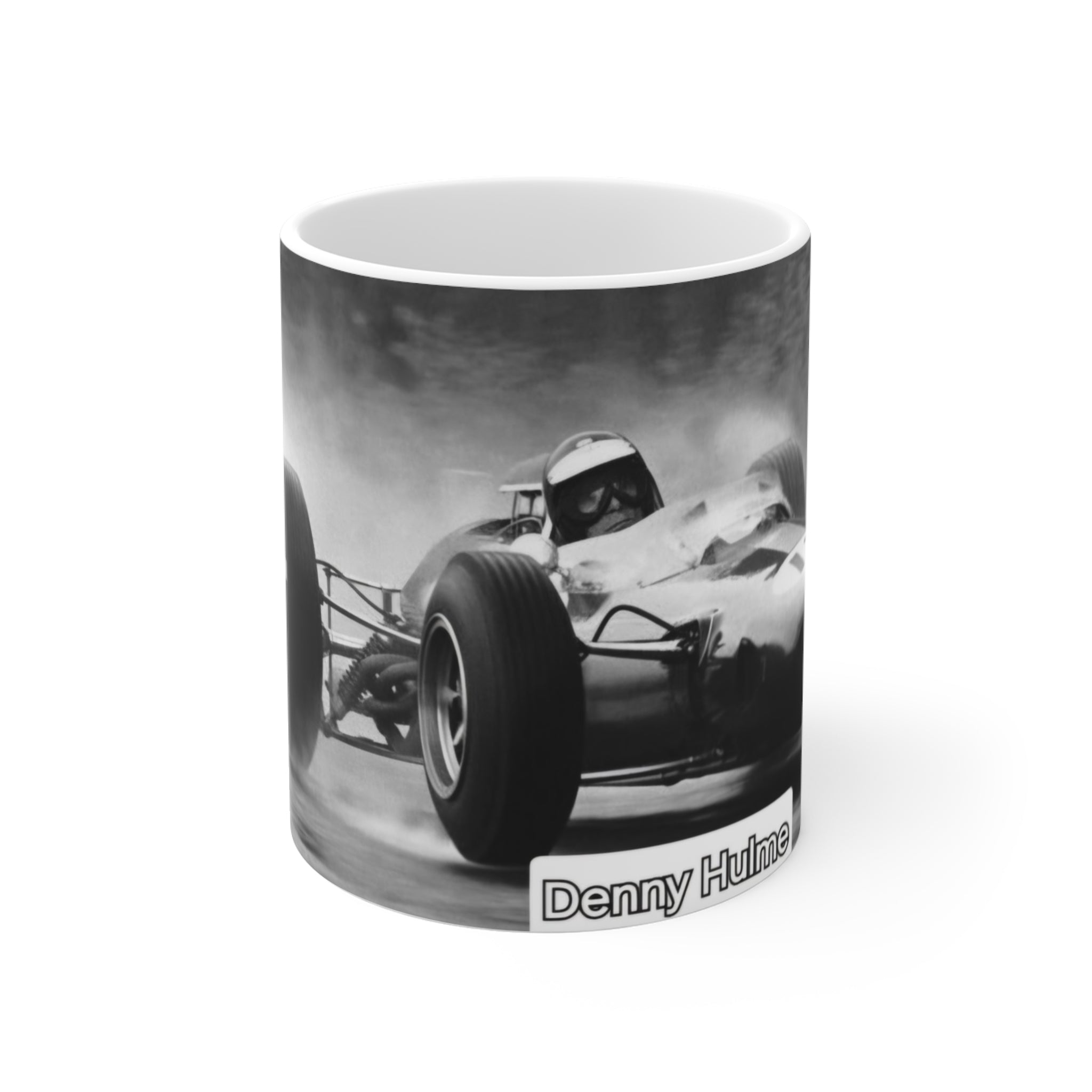 Racing Mug — "The History of Speed" Vintage Race Car Coffee Cup