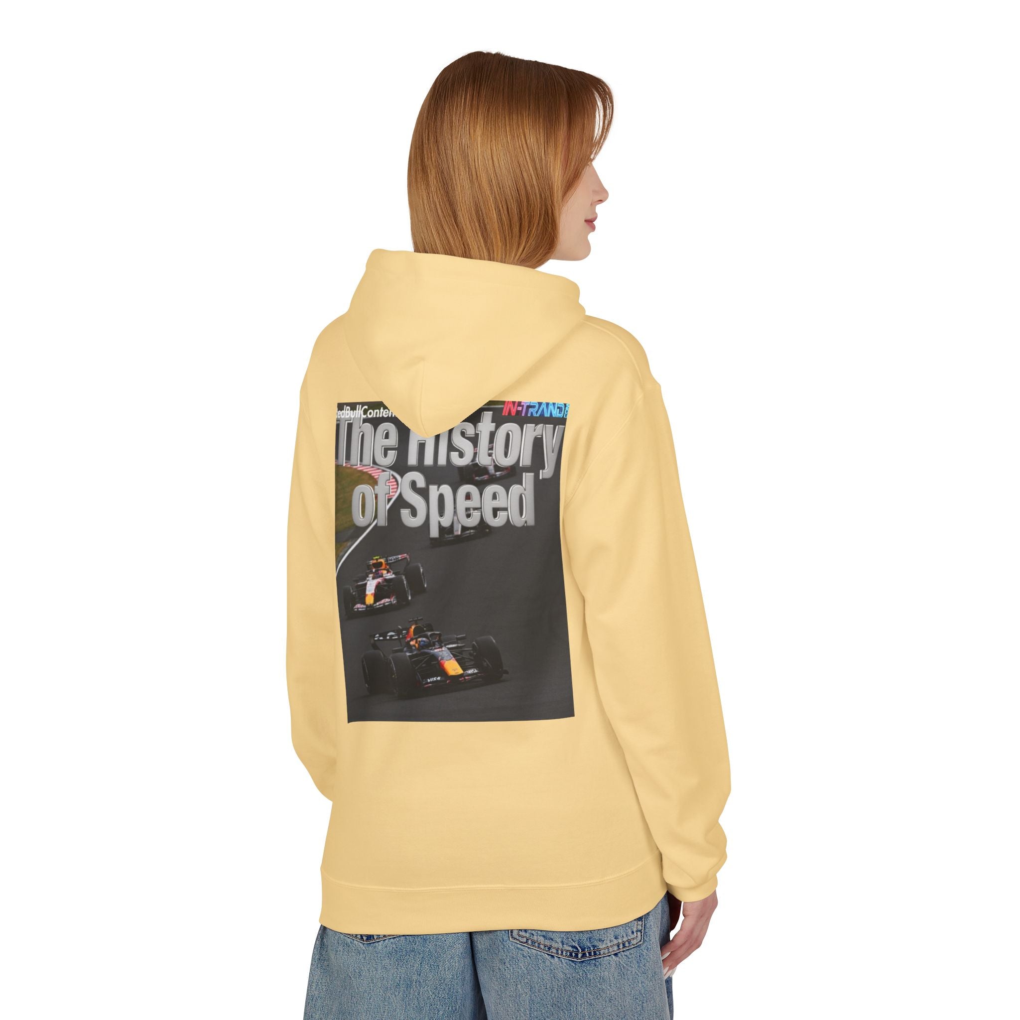 Racing Hoodie – “The History of Speed” Formula Car Graphic
