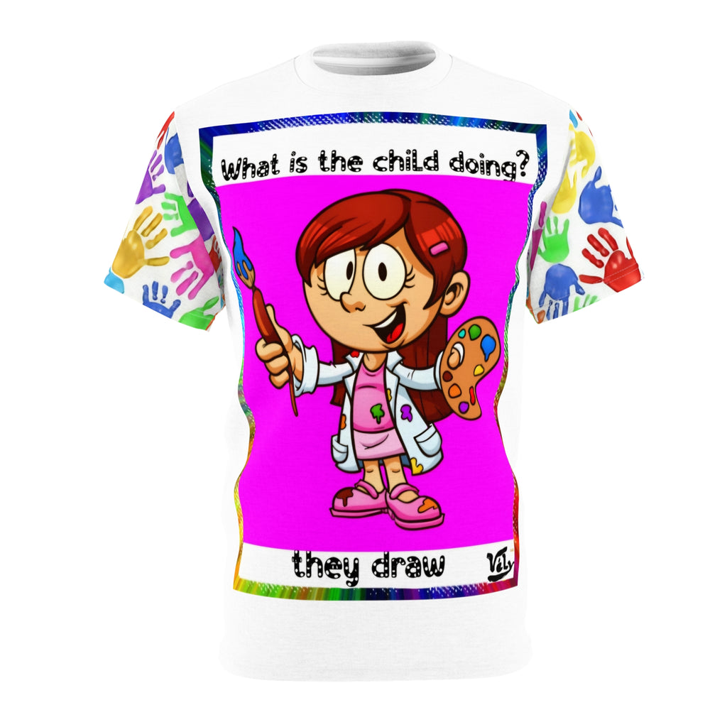 Joyful Bright T-Shirt — Colorful All-Over Print Tee