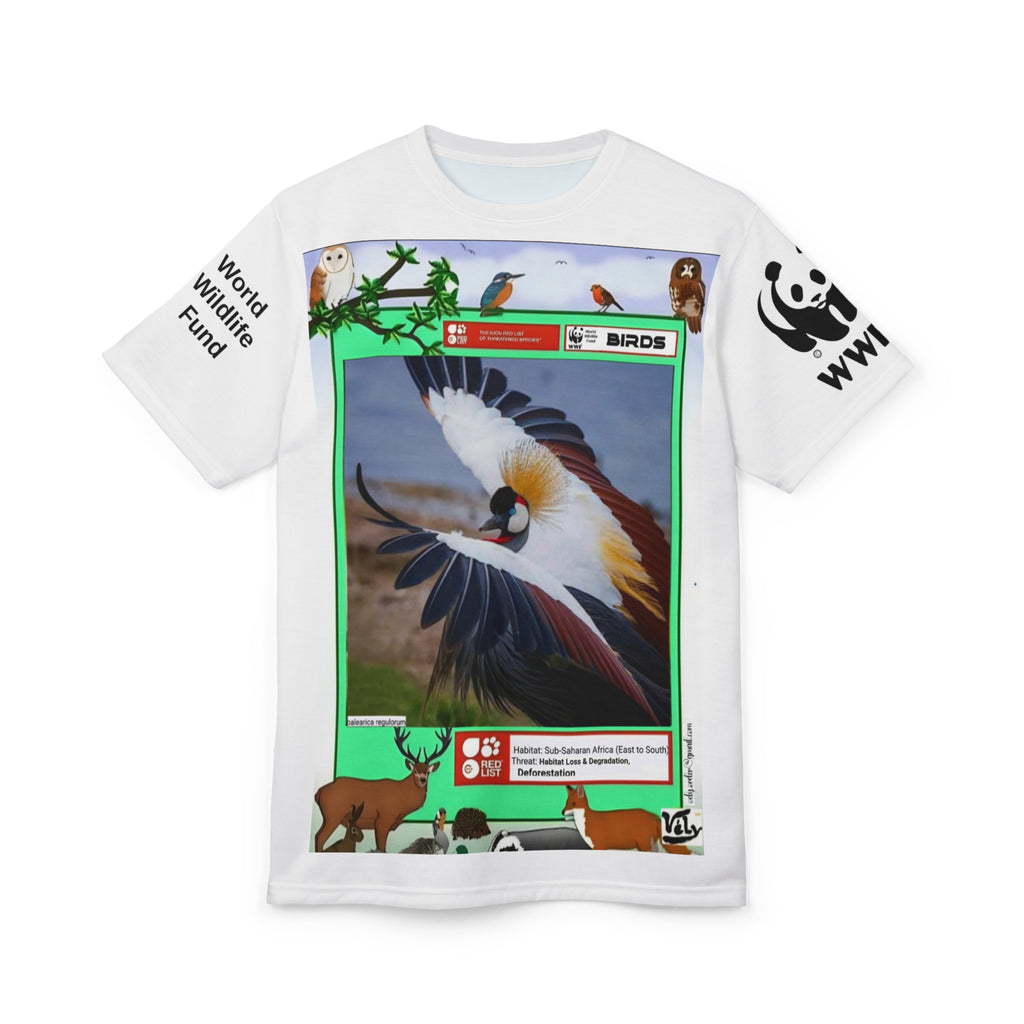 鳥類保護グラフィックTシャツ — WWF「鳥類」プリントカットソーシャツ