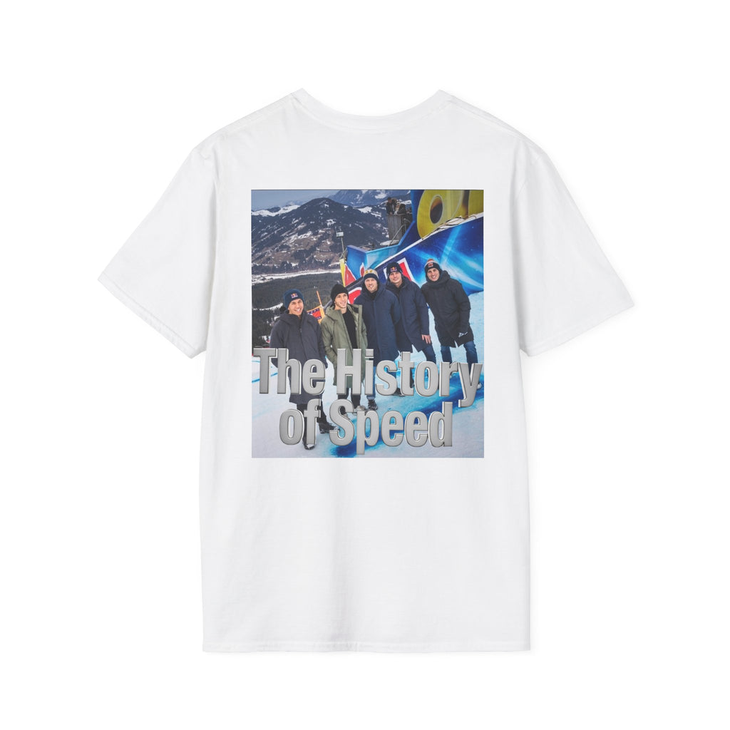 T-Shirt — 'The History of Speed' Vintage Racing Photo Tee