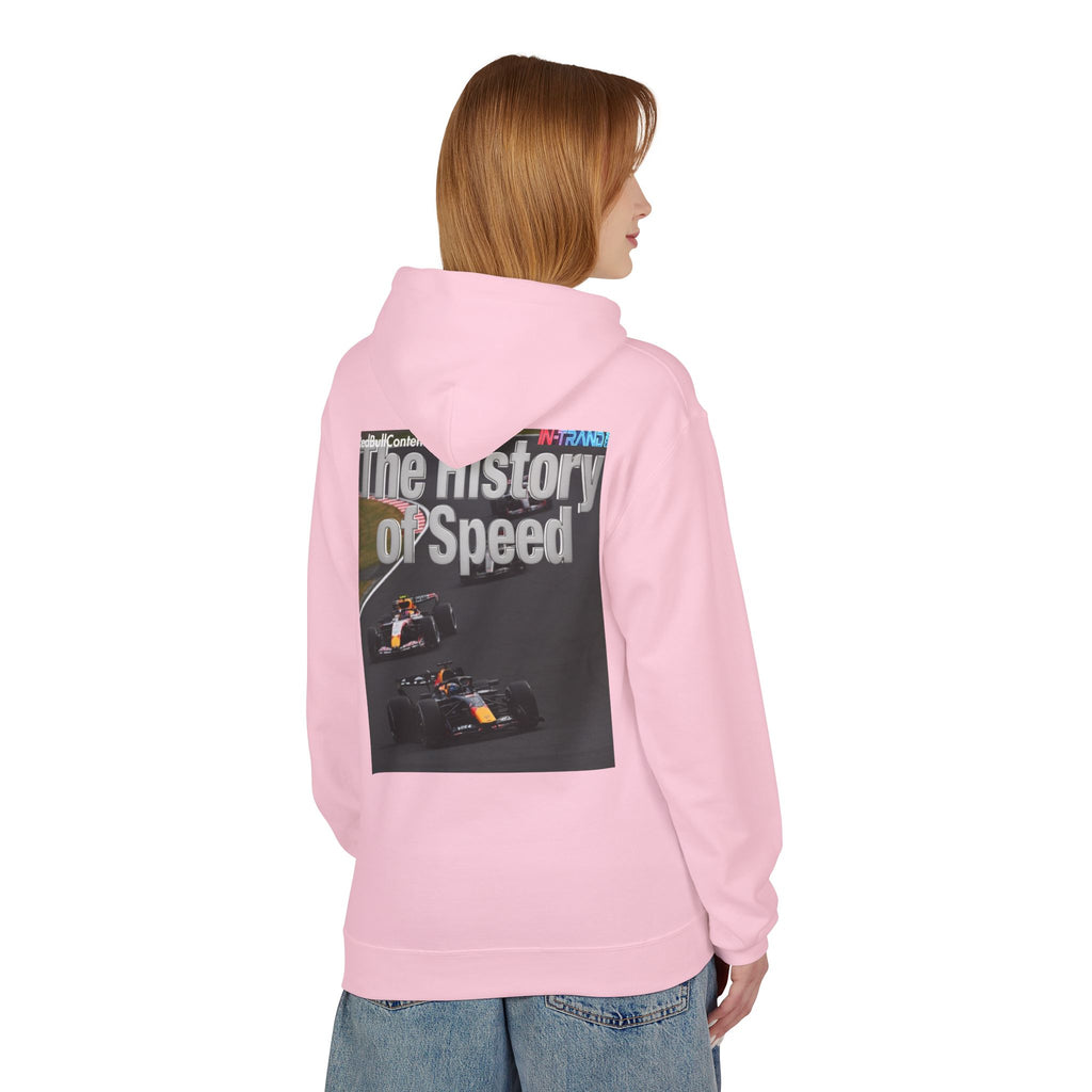 Racing Hoodie – “The History of Speed” Formula Car Graphic