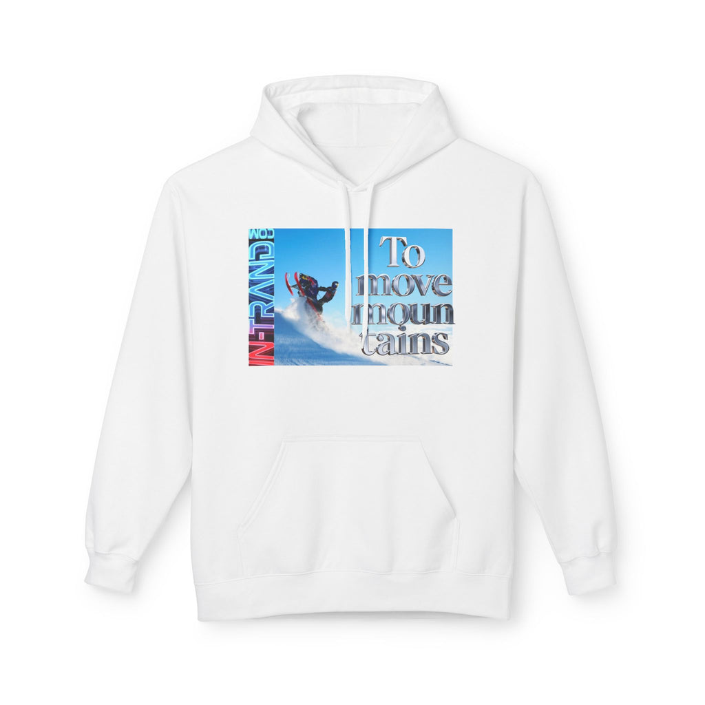 Snowboard Hoodie — "To Move Mountains" Winter Sports Pullover