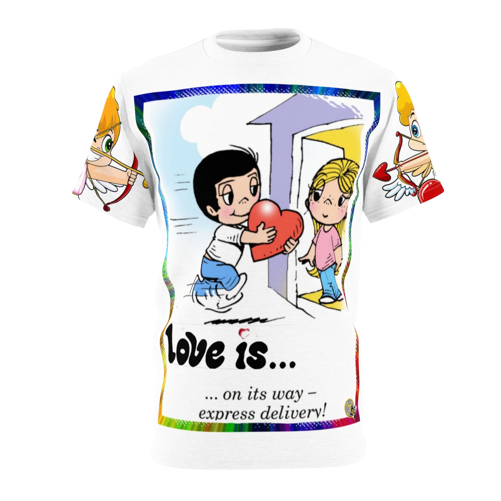 Love Is... Express Delivery All-Over Print Tee