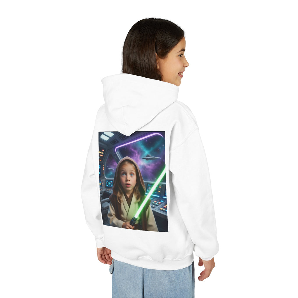 Youth Lightsaber Hoodie — Space Jedi Kids Pullover