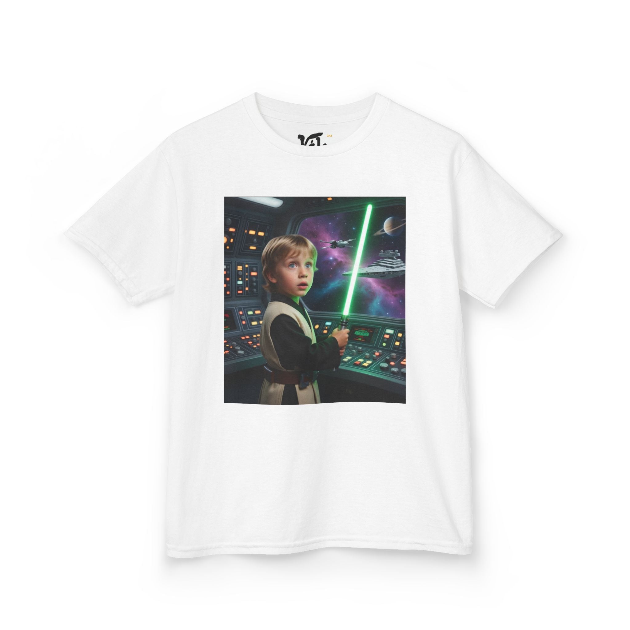 Kids Lightsaber Tee — Space Adventure Jedi Shirt