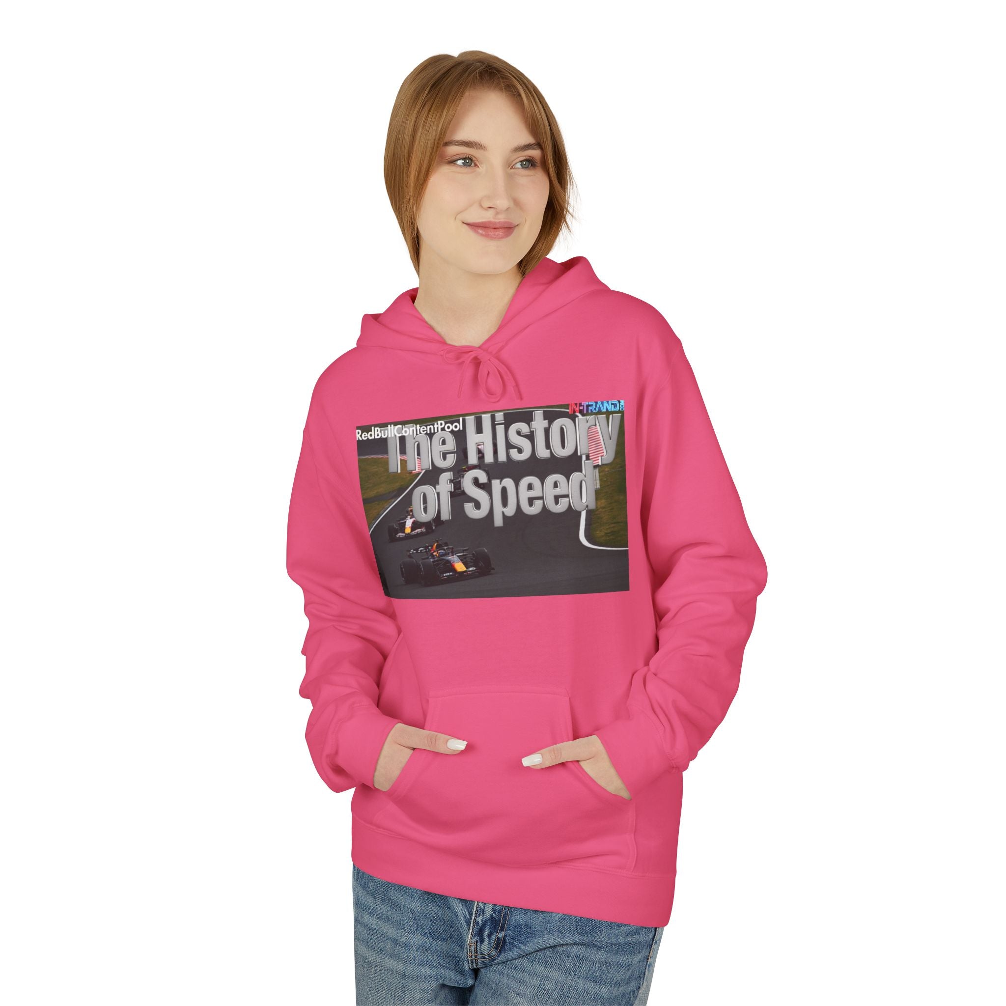 Racing Hoodie – “The History of Speed” Formula Car Graphic