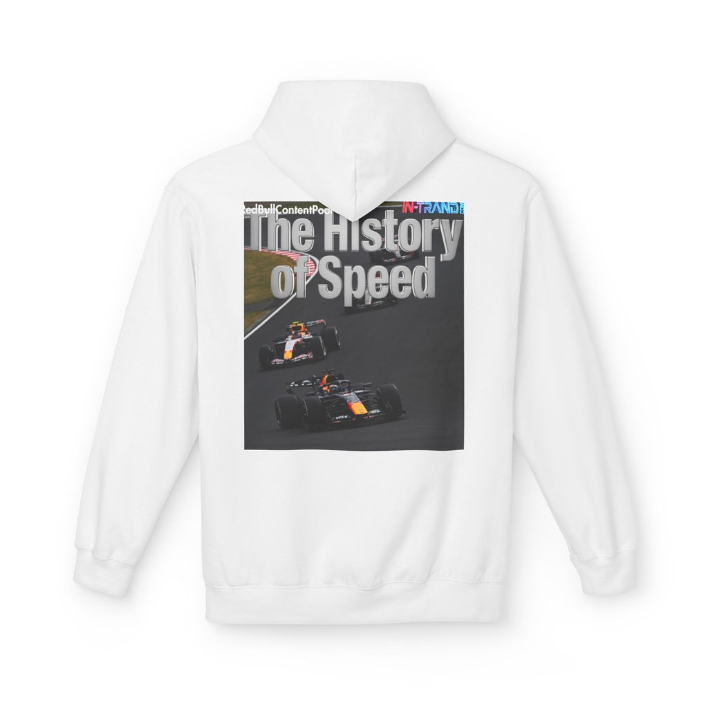 Racing Hoodie – “The History of Speed” Formula Car Graphic