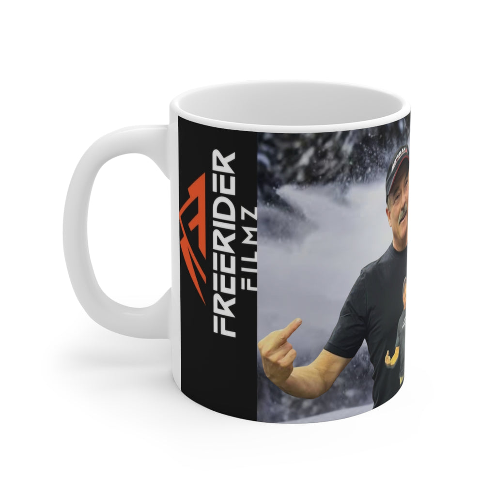💎 Snowmobile Photo Collage Mug — Freerider Filmz Adventure Coffee Cup 11oz 💎