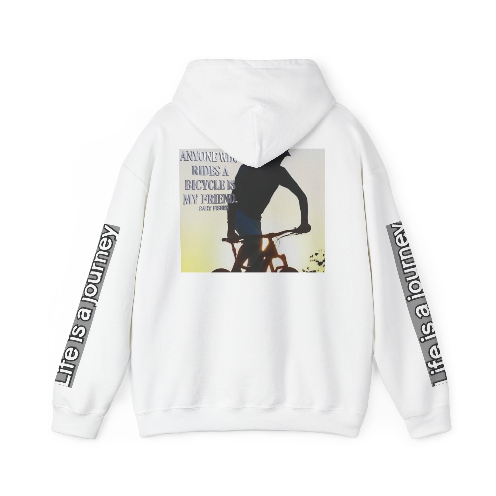 Bicycle Friendship Hoodie — "A Bicycle Ride...my Friend" Retro Cycling Pullover