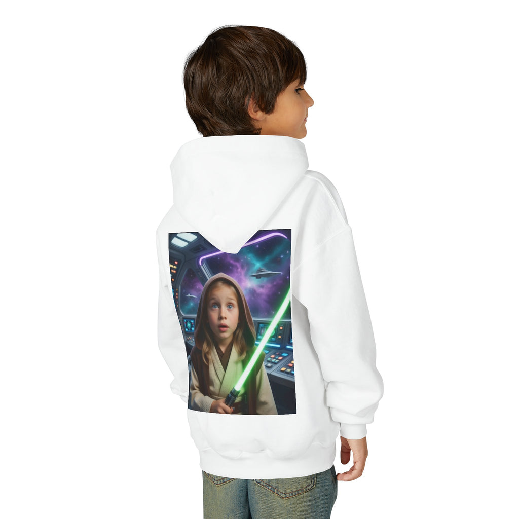 Youth Lightsaber Hoodie — Space Jedi Kids Pullover