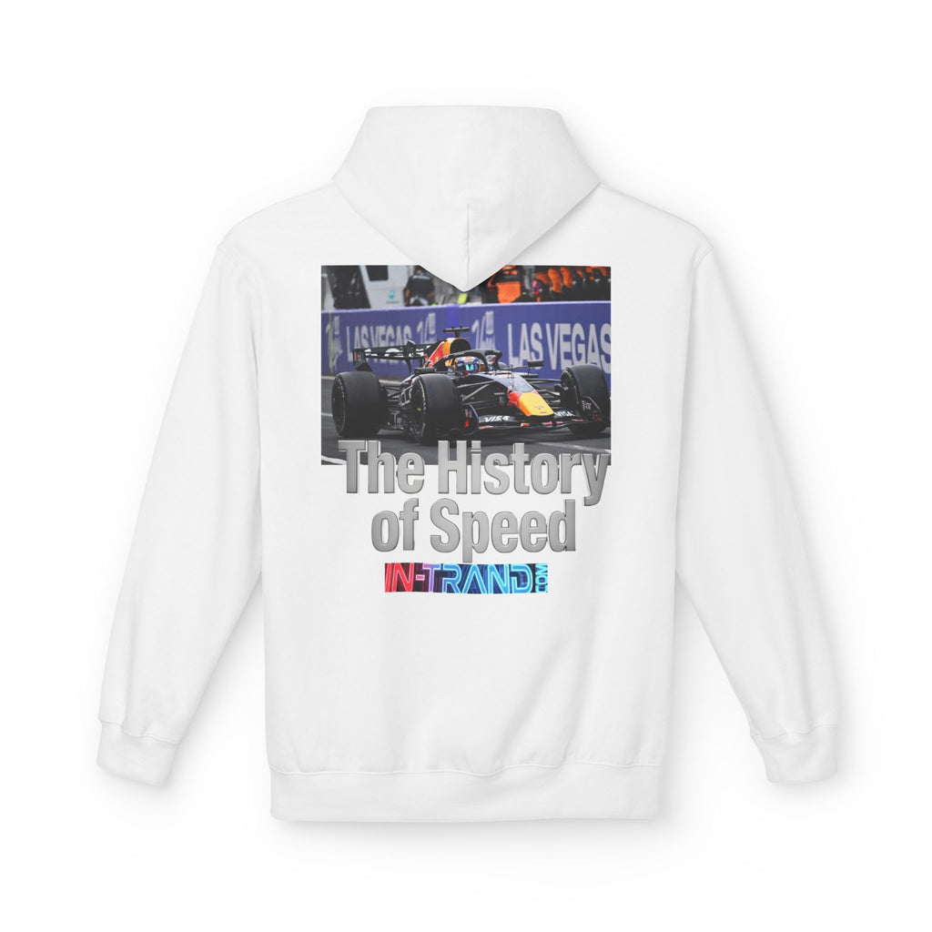 Racing Hoodie — “The History of Speed” Graphic Motorsport Pullover