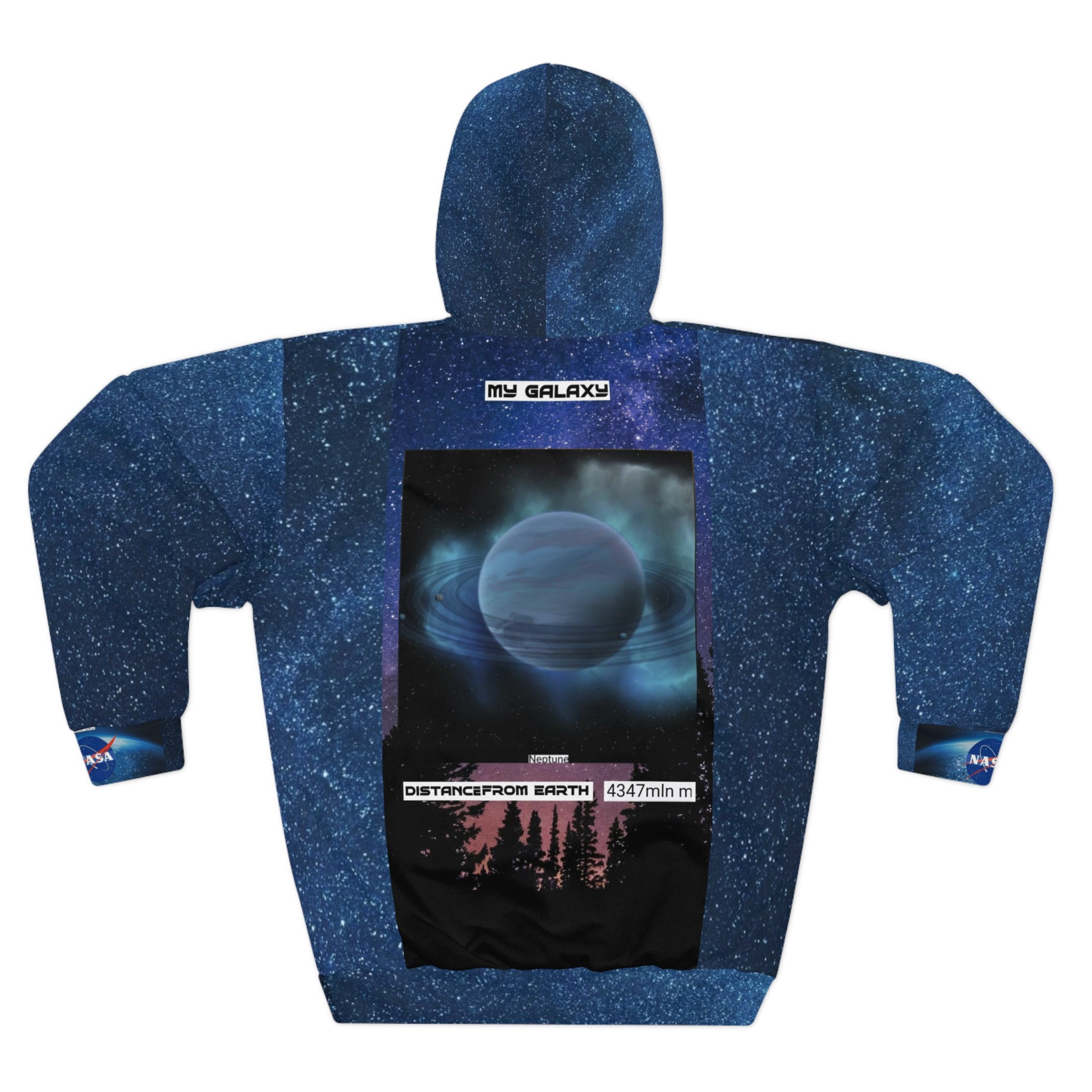 Galaxy Planet Graphic Hoodie — 'My Galaxy' Space Pullover