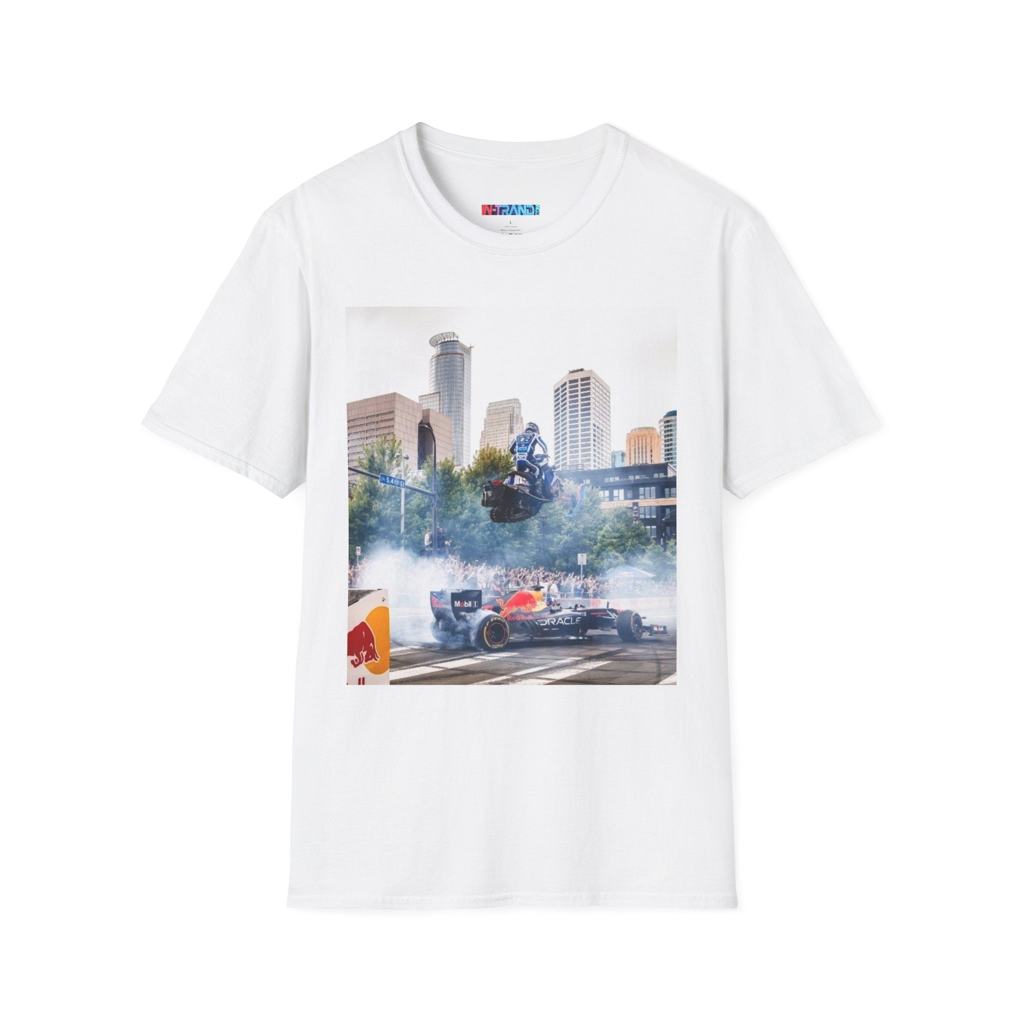 Racing City Drift T-Shirt — Red Bull Formula Car Urban Motorsport Tee