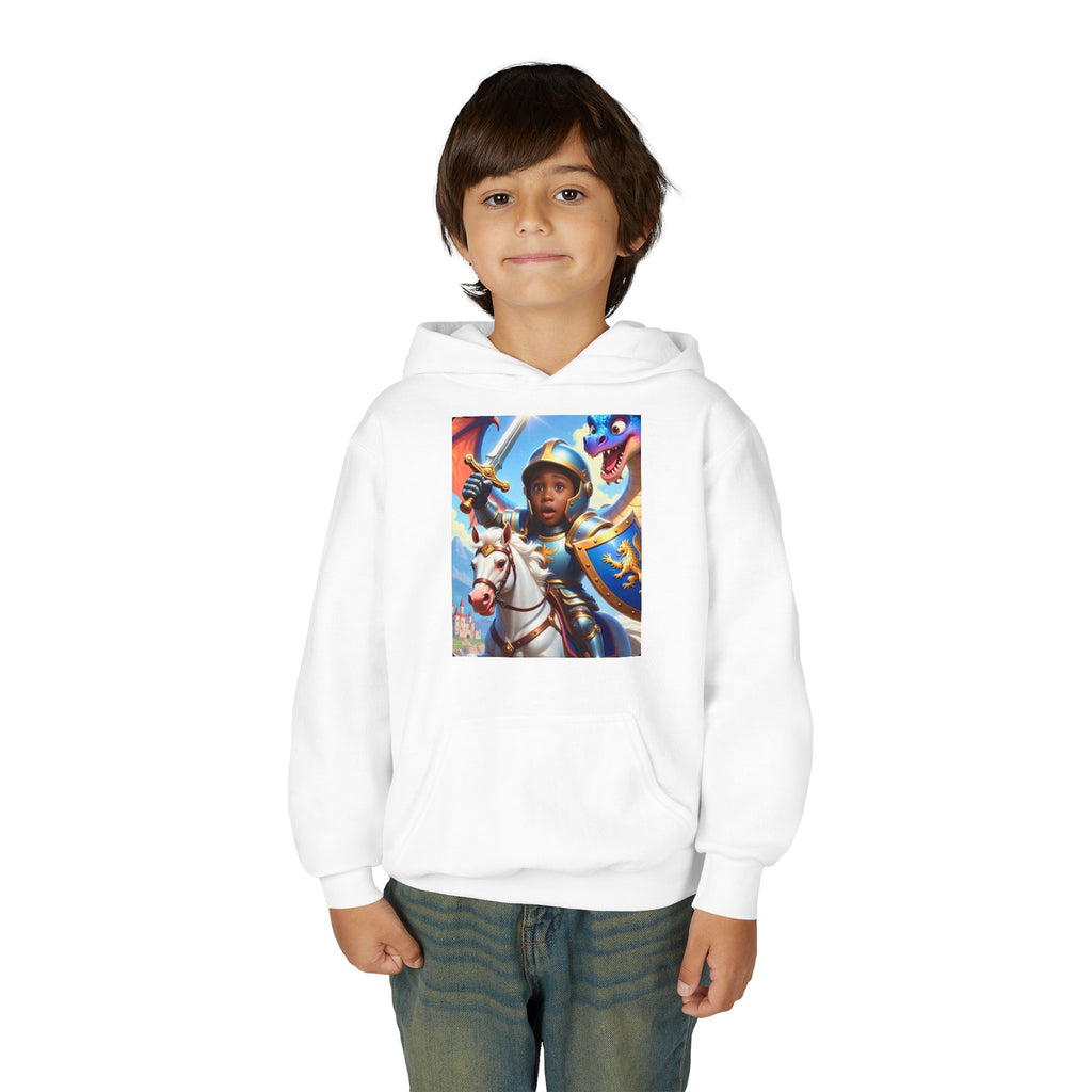 Youth Knight Hoodie – Brave Little Knight Graphic Sweatshirt for Kids
