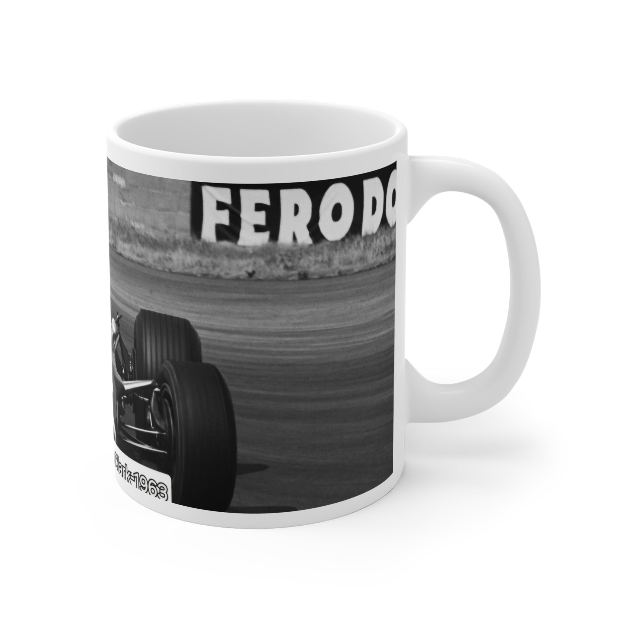 Racing Mug — 'The History of Speed' Vintage Formula 1 Coffee Cup