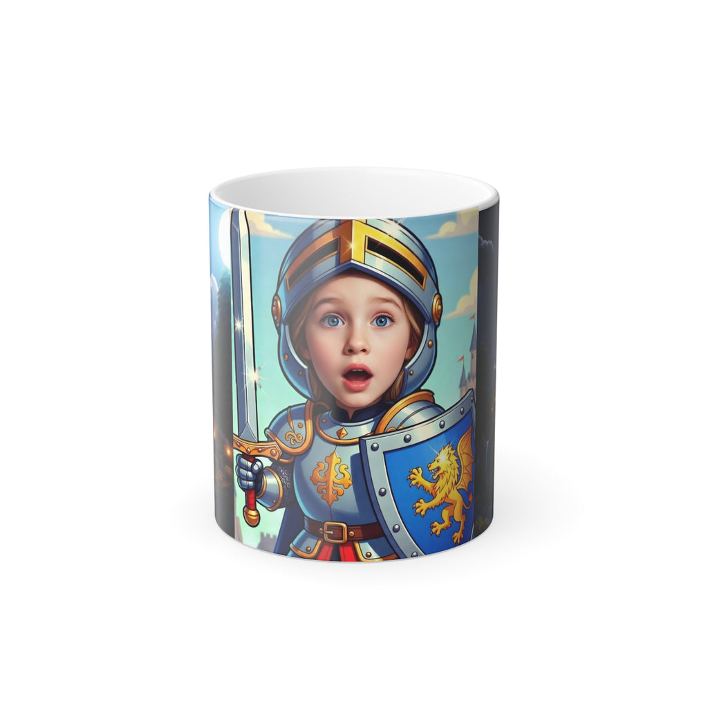 Color-Changing Mug — Kids Knight Portrait Magic Morph 11oz