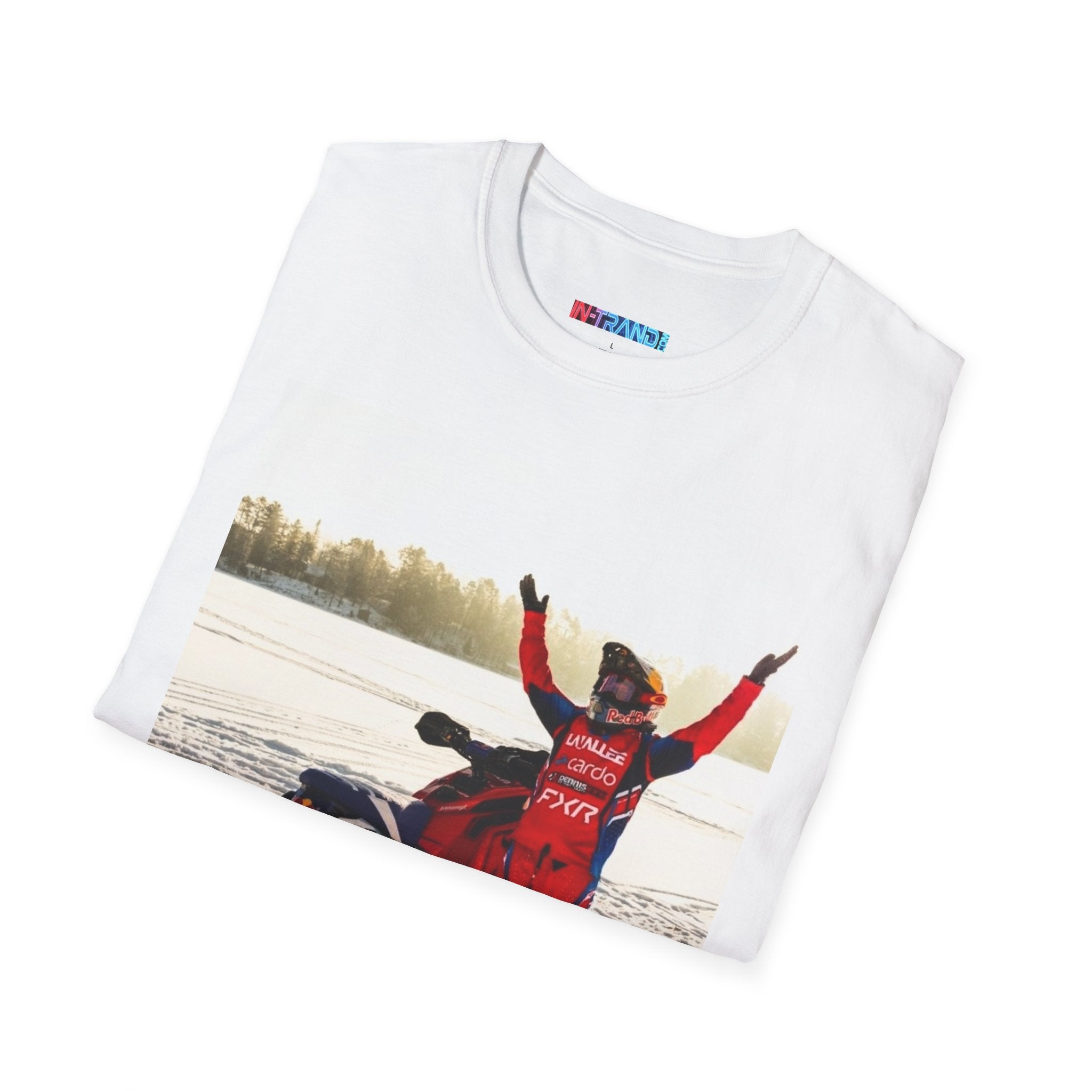 Snowmobile Photo Tee — Vintage Rider Graphic T-Shirt