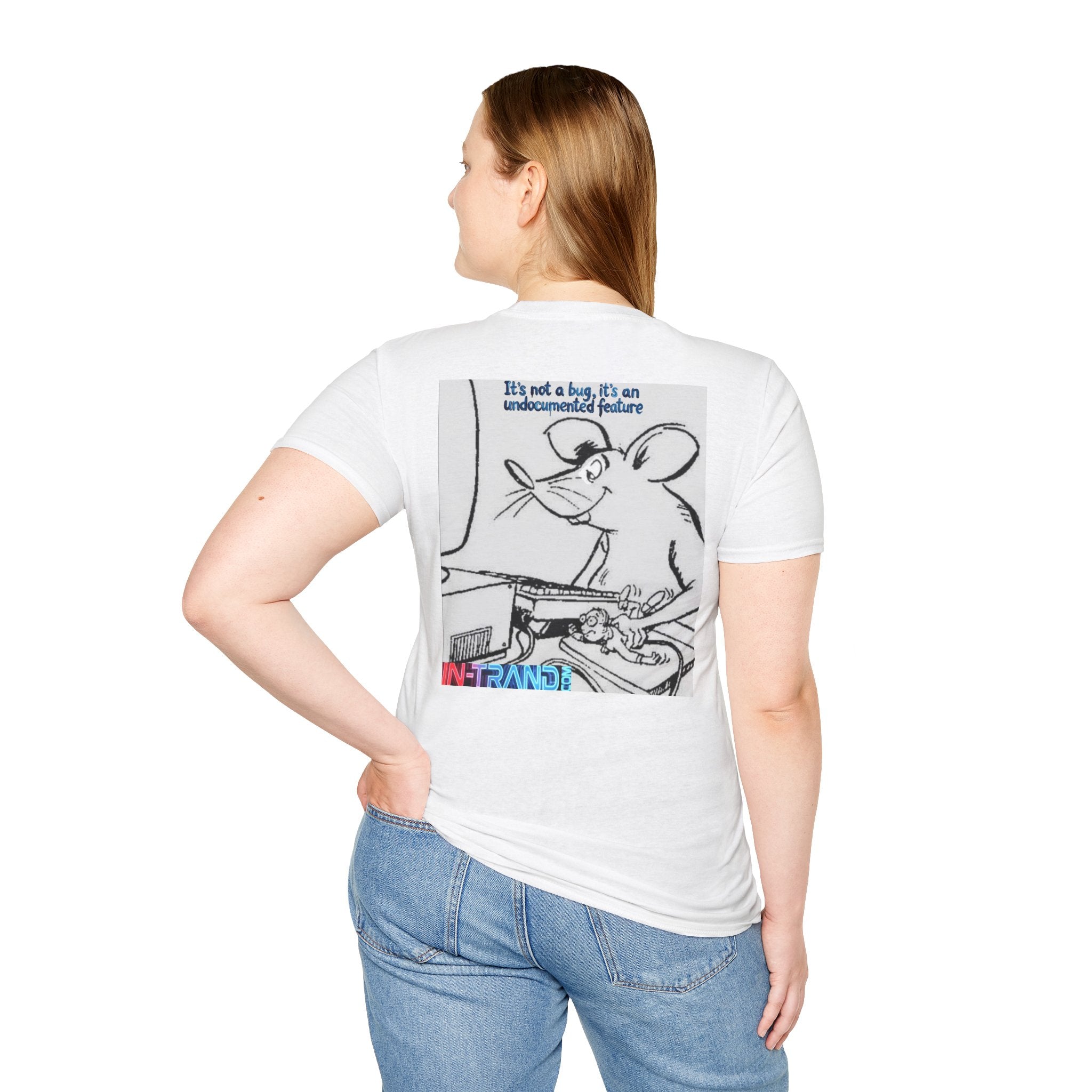 “It’s Not a Bug, It’s an Undocumented Feature” T-Shirt — Funny Programmer / Developer Tee